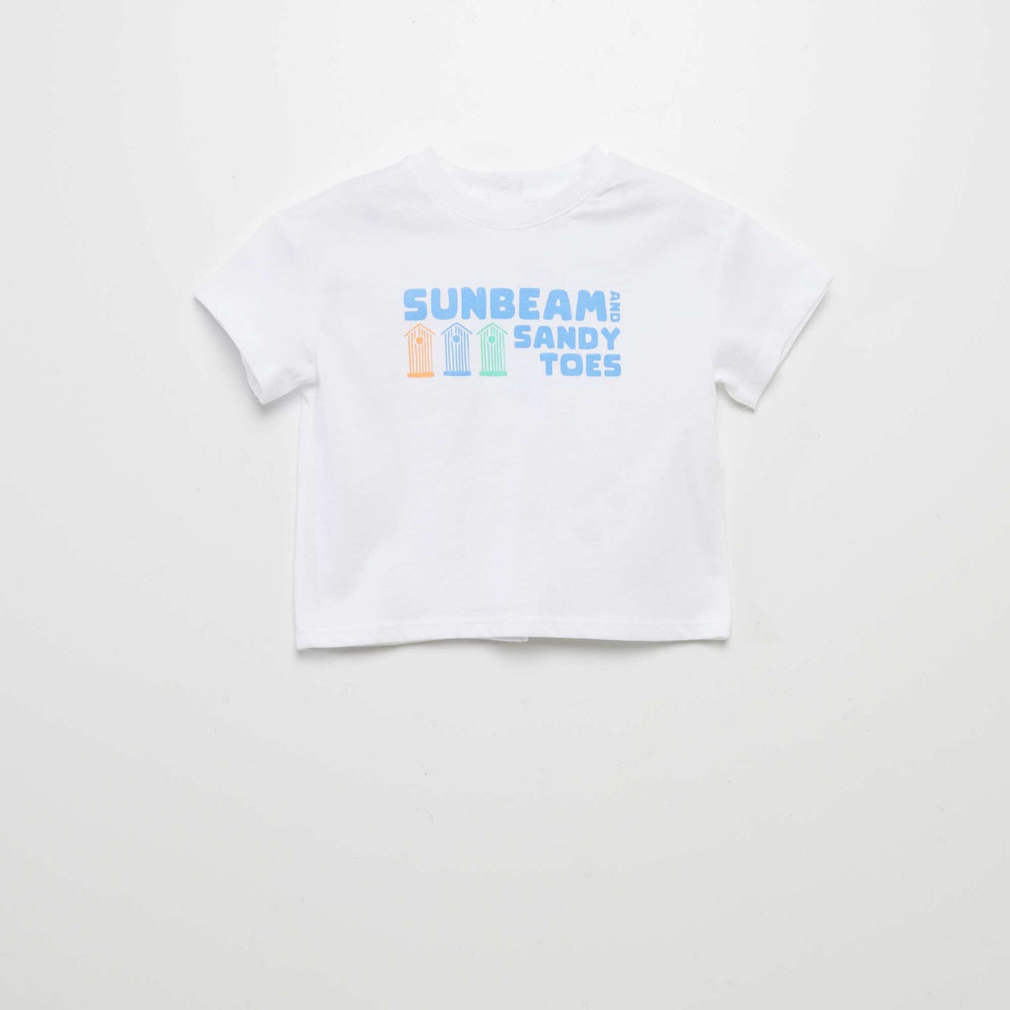 T-shirt à manches courtes imprimé BLANC