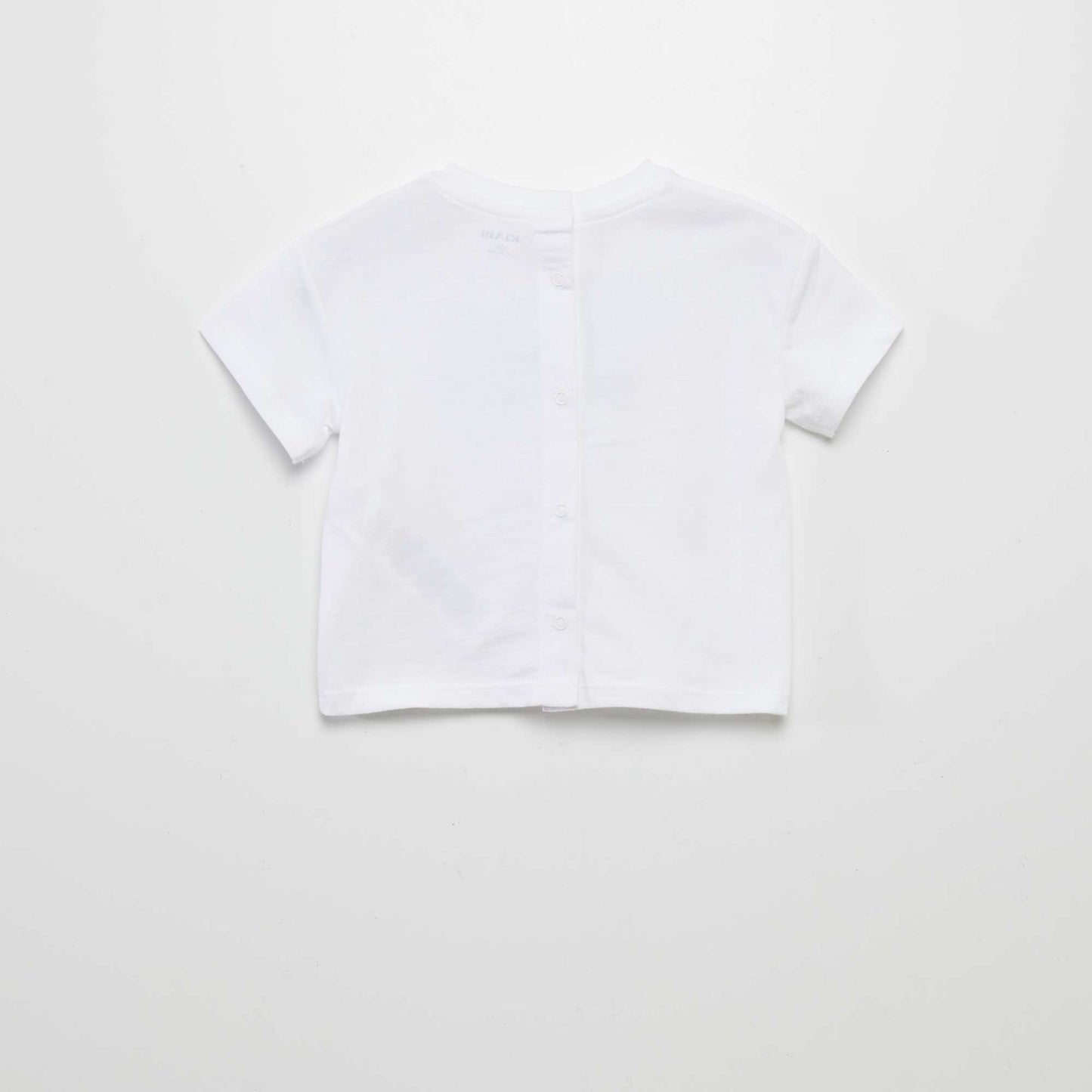 T-shirt à manches courtes imprimé BLANC
