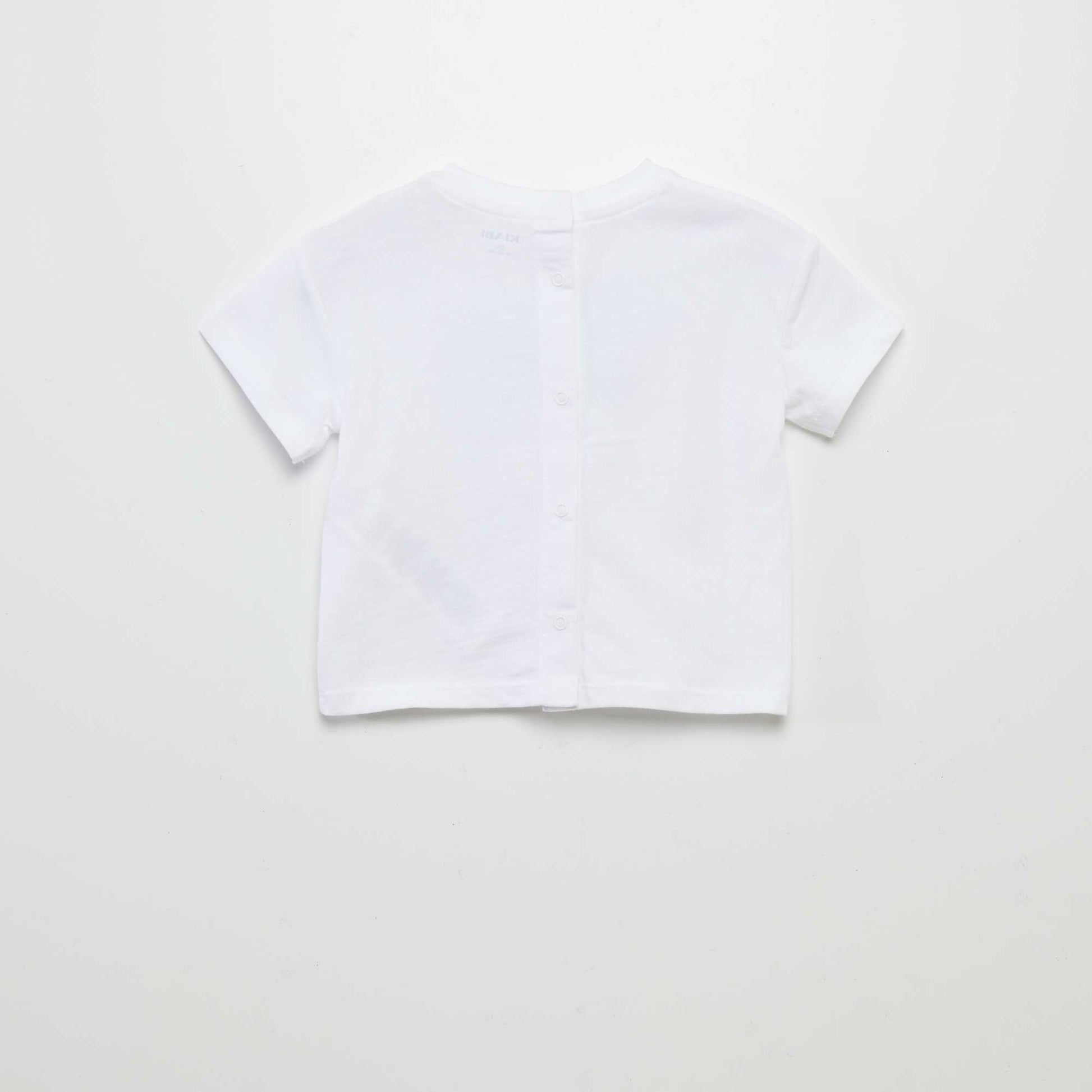 T-shirt à manches courtes imprimé BLANC