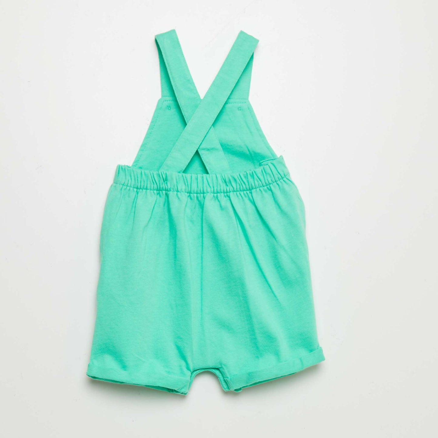 Salopette courte imprimée VERT
