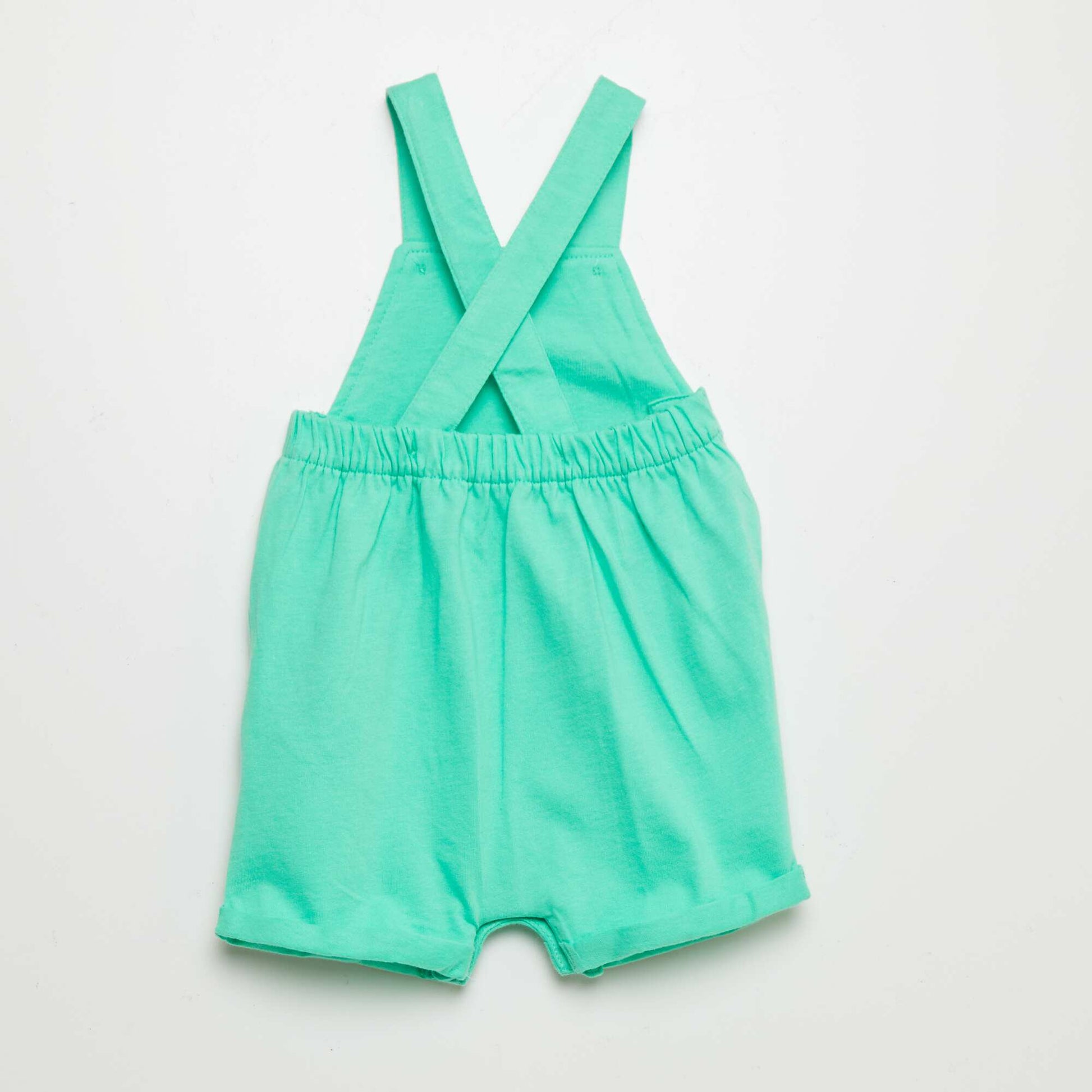 Salopette courte imprimée VERT