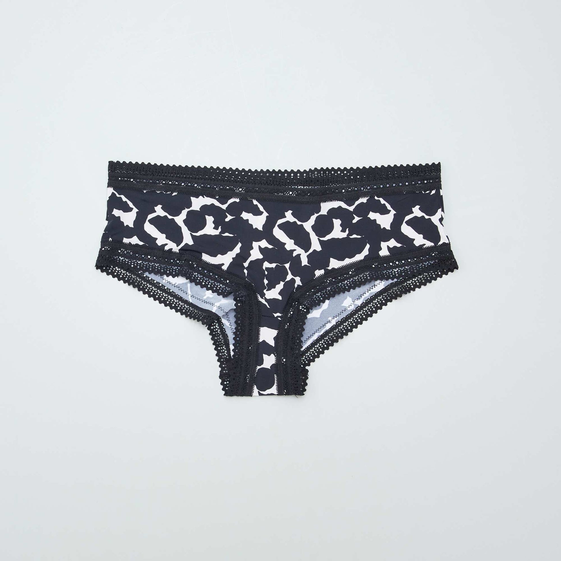 Lot de 3 shortys en microfibre imprimé NOIR