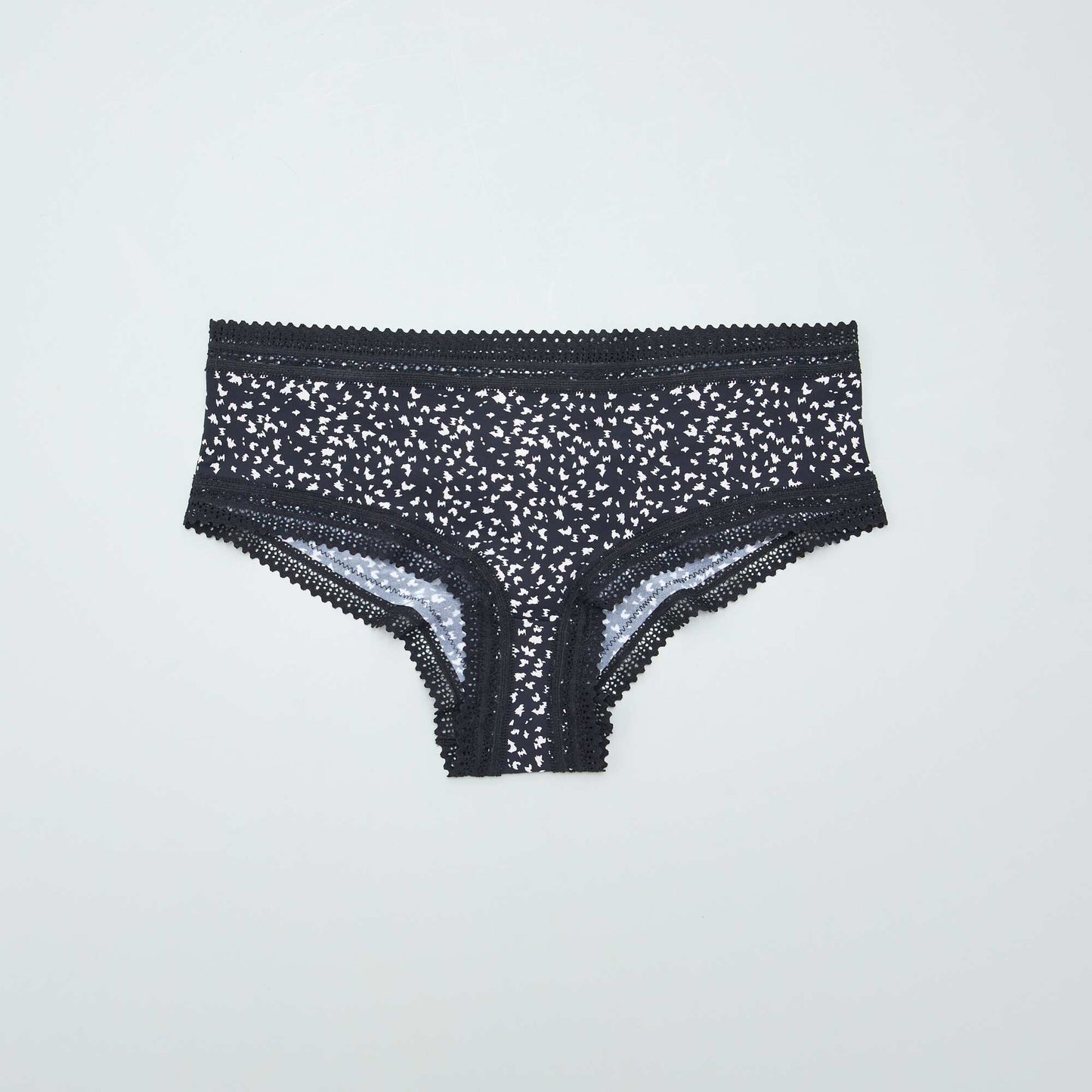 Lot de 3 shortys en microfibre imprimé NOIR