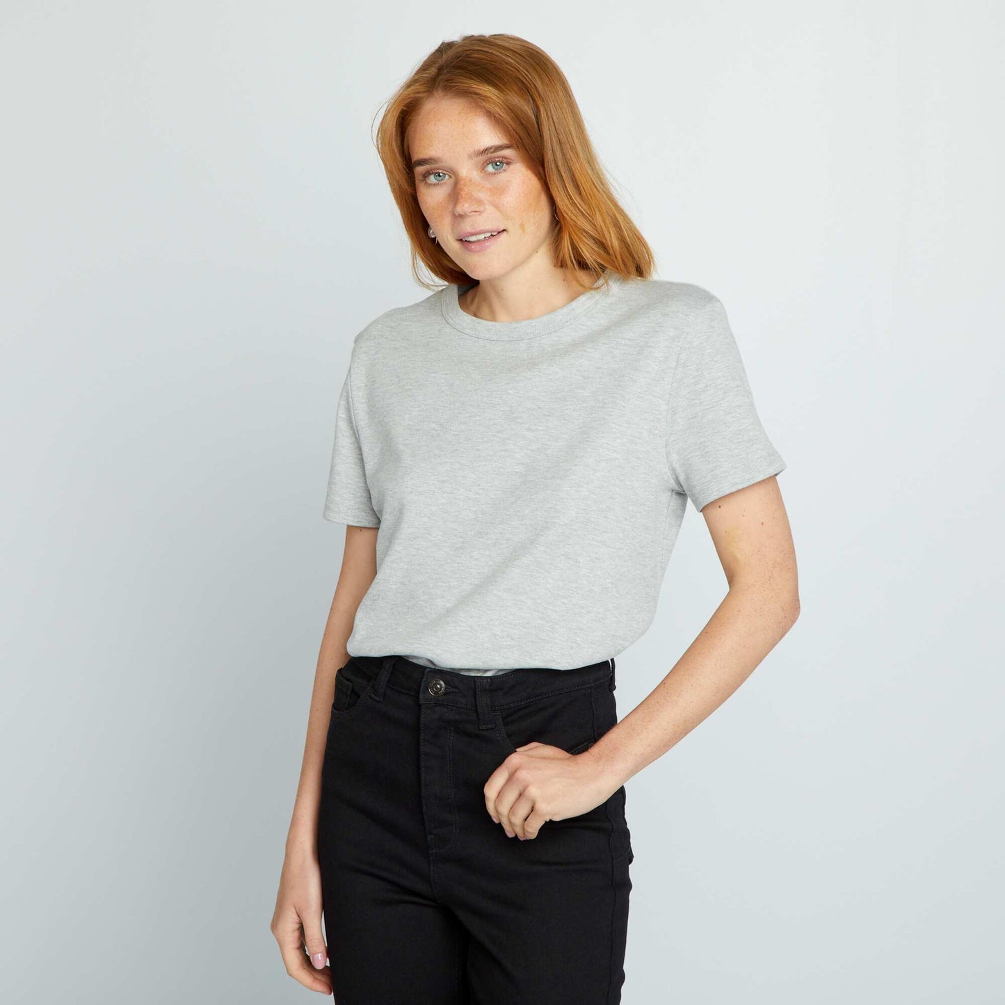 T-shirt uni GRIS
