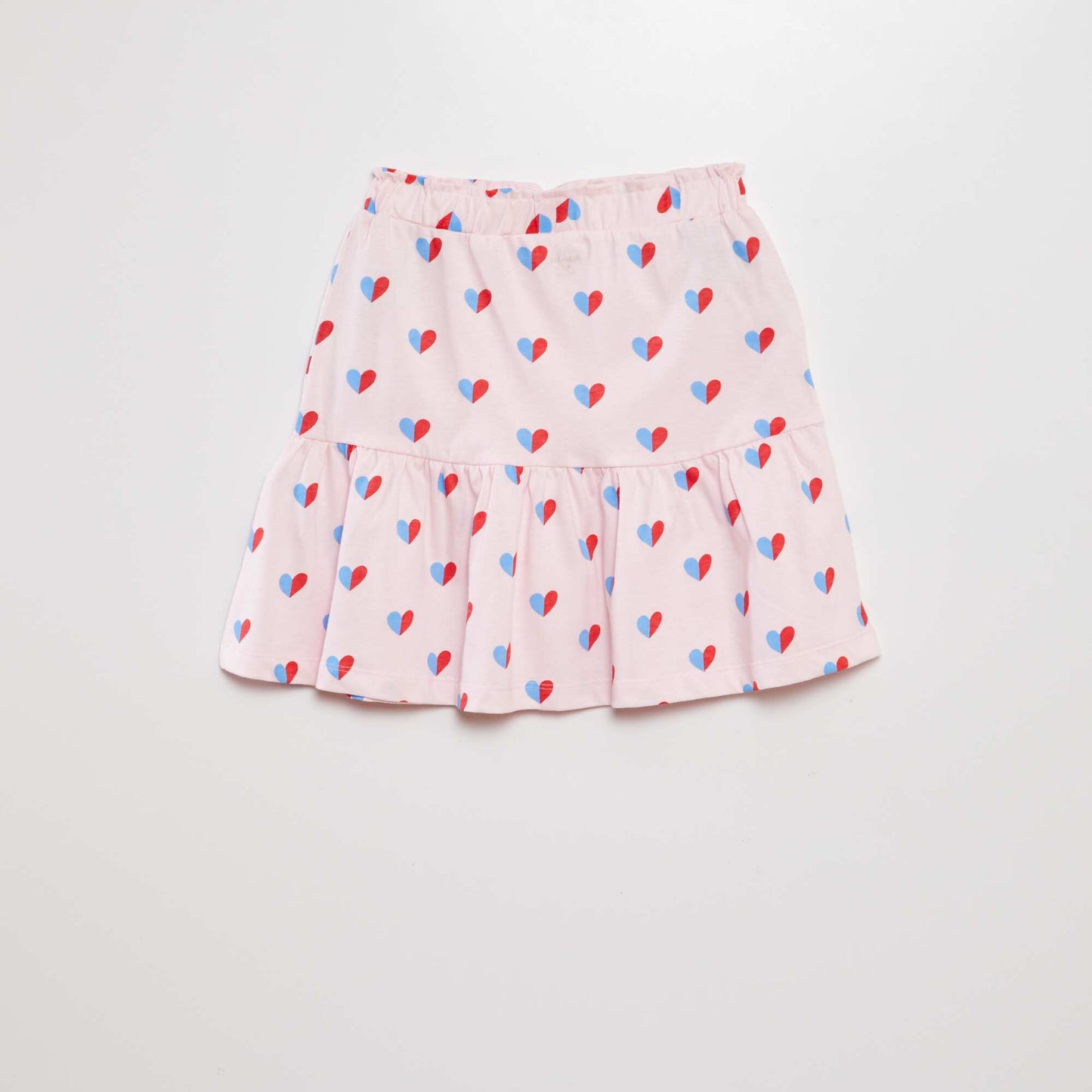 Jupe évasée en coton ROSE