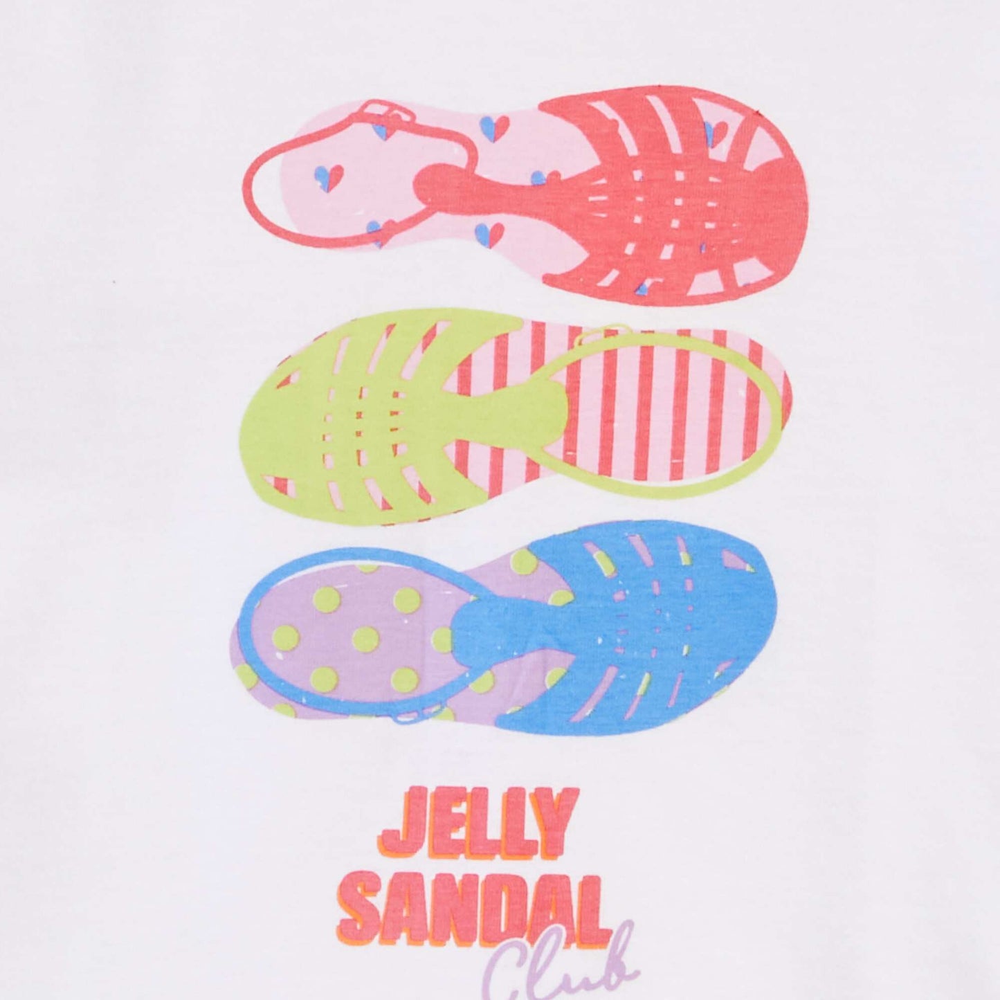 T-shirt en coton imprimé BLANC