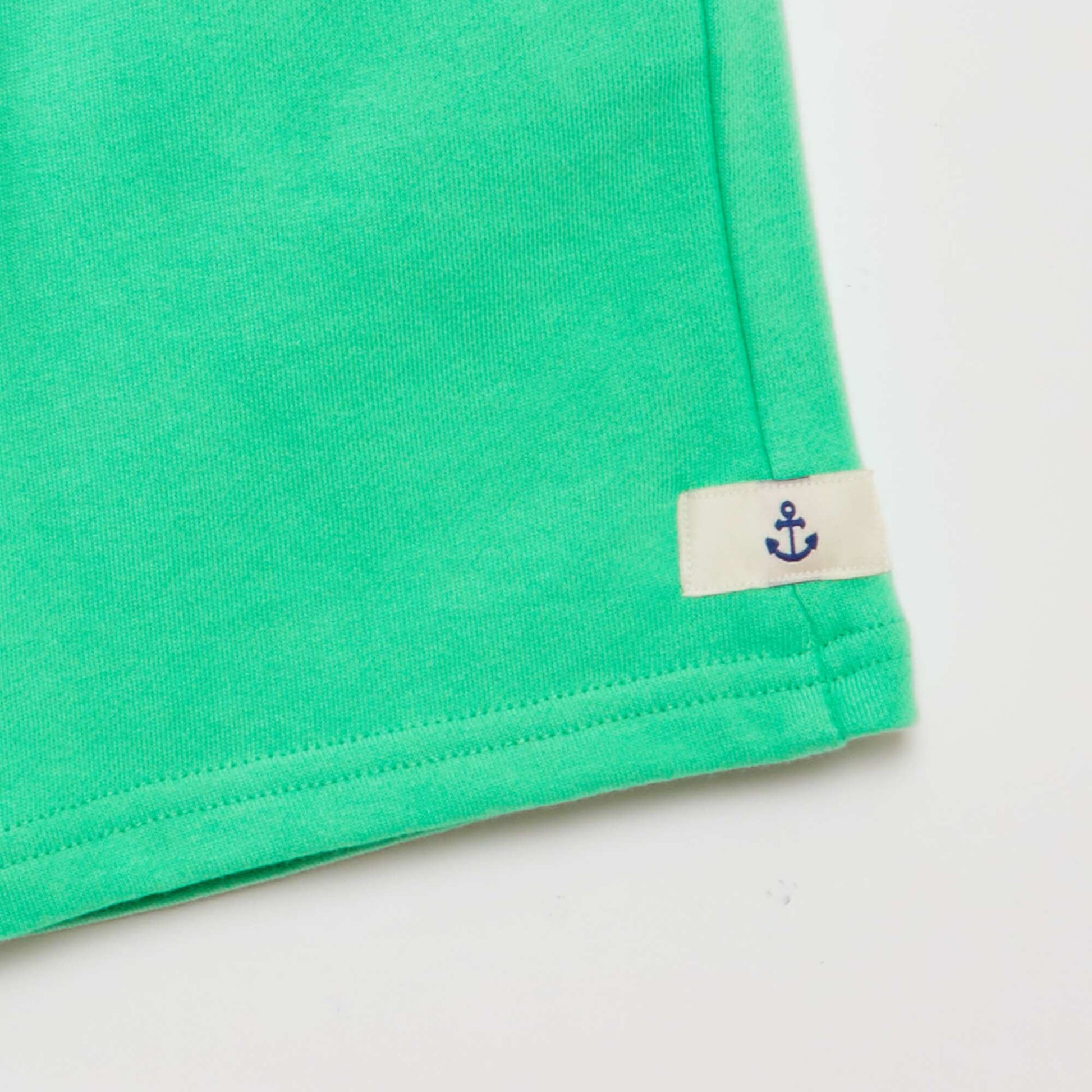 Short en molleton fin VERT