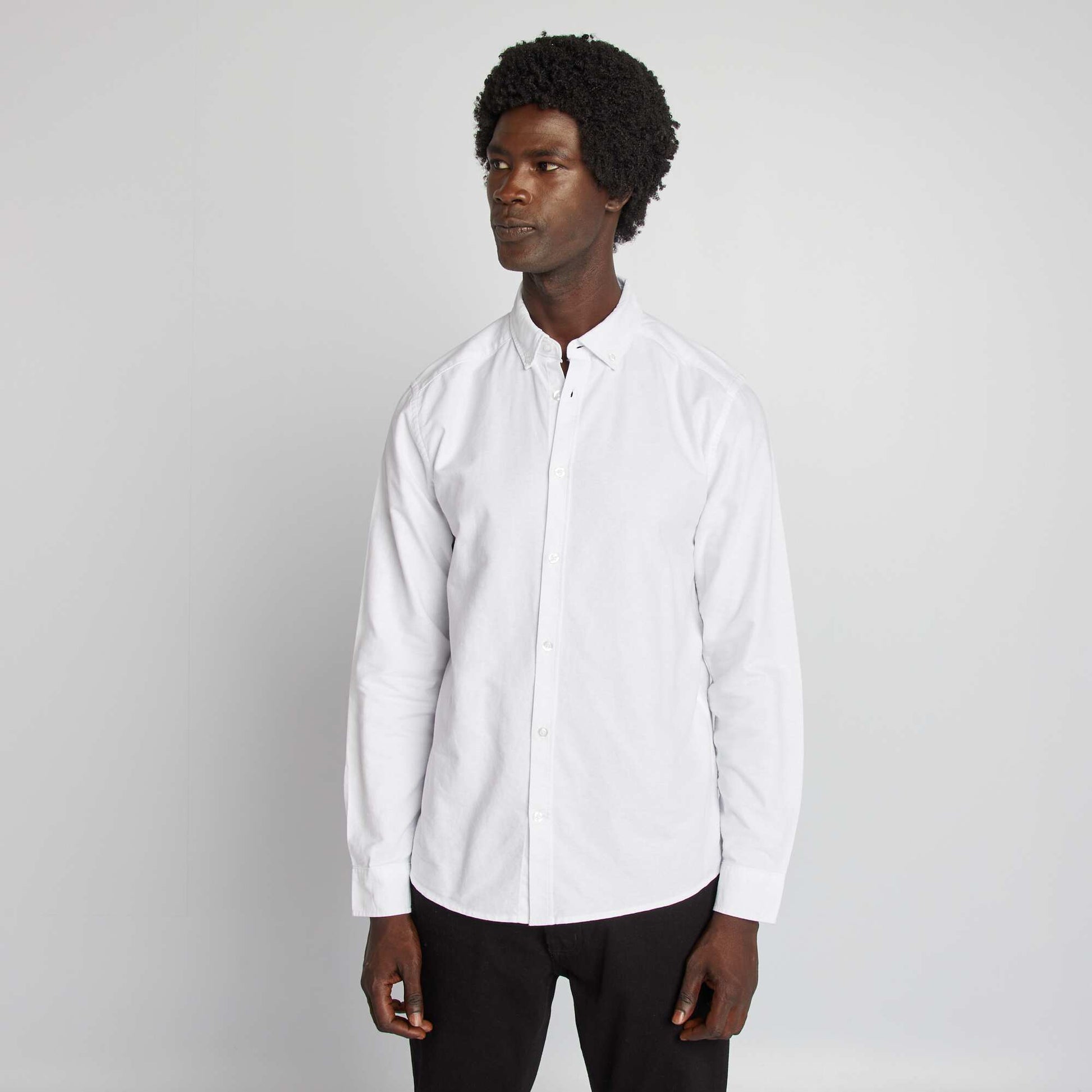 Chemise oxford regular fit BLANC