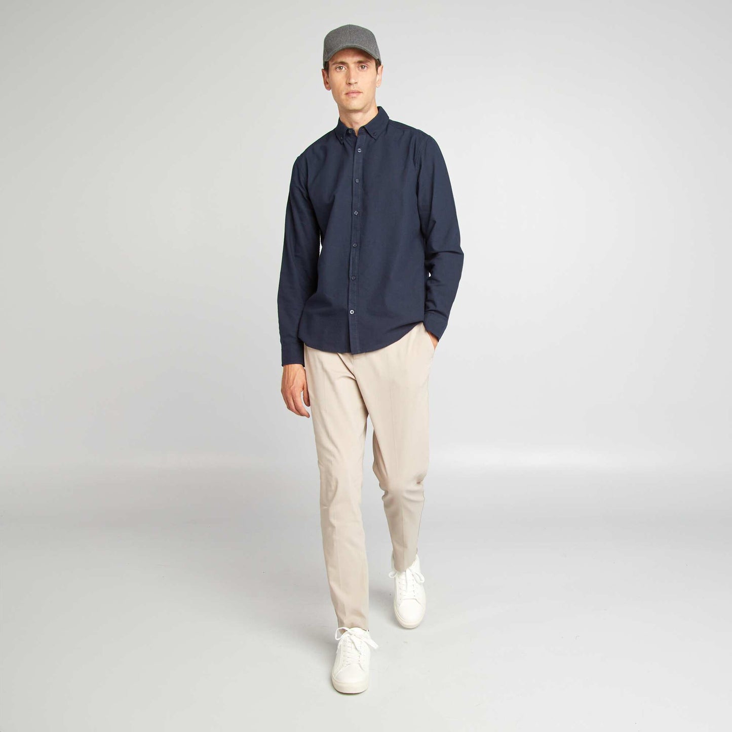 Chemise oxford regular fit BLEU MARINE
