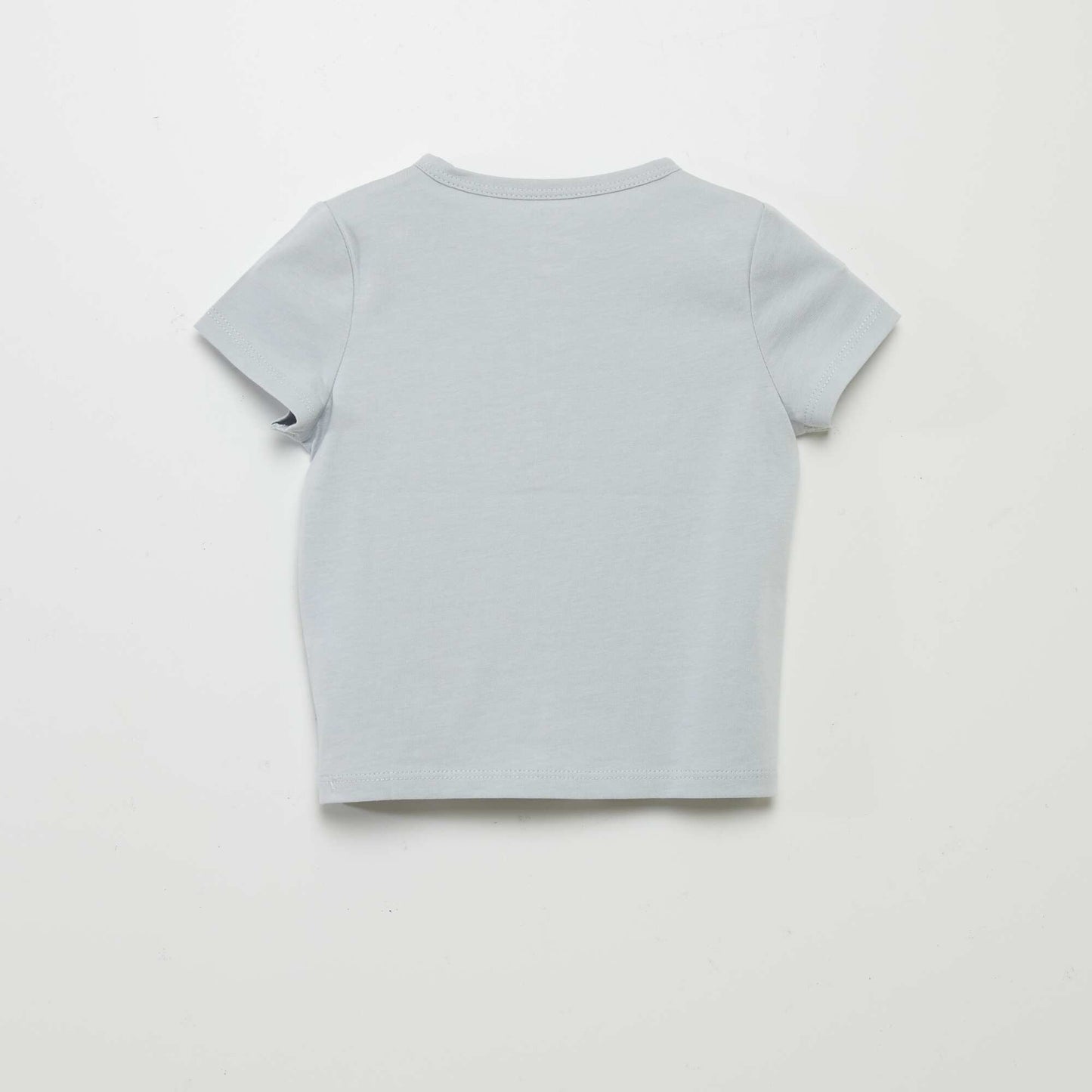 Tee-shirt col tunisien BLEU