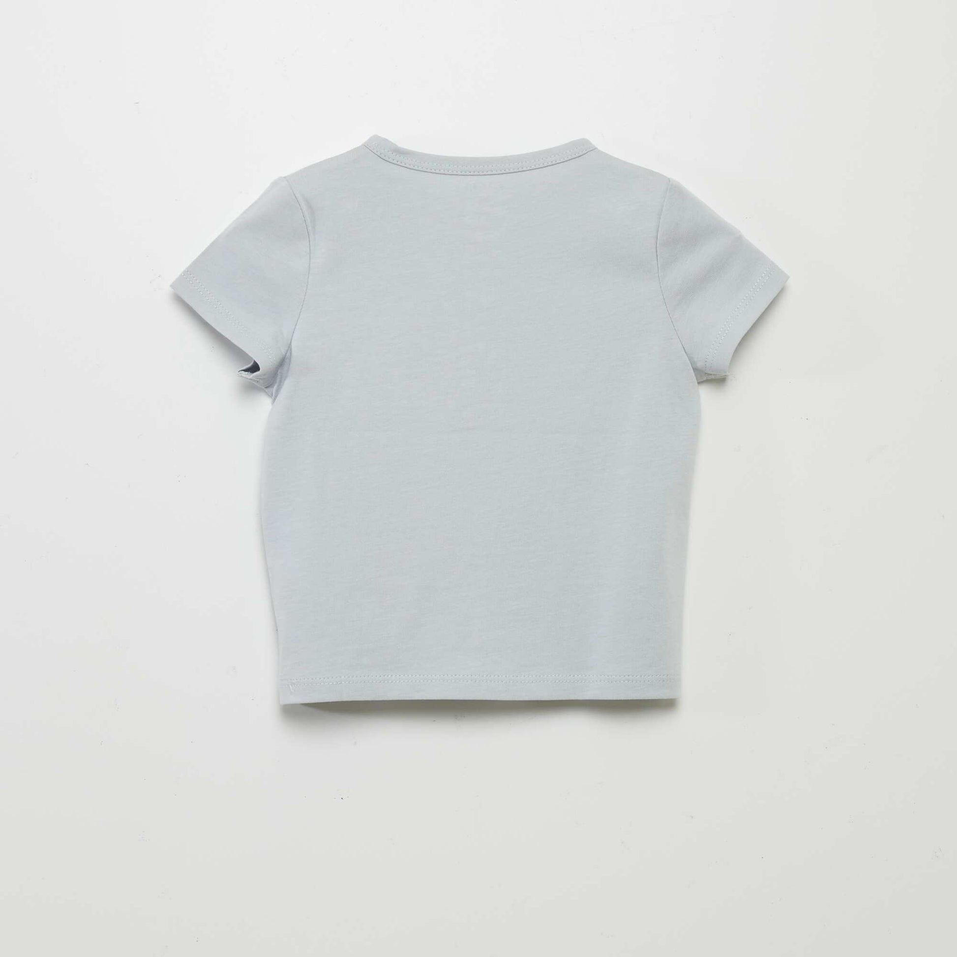 Tee-shirt col tunisien BLEU