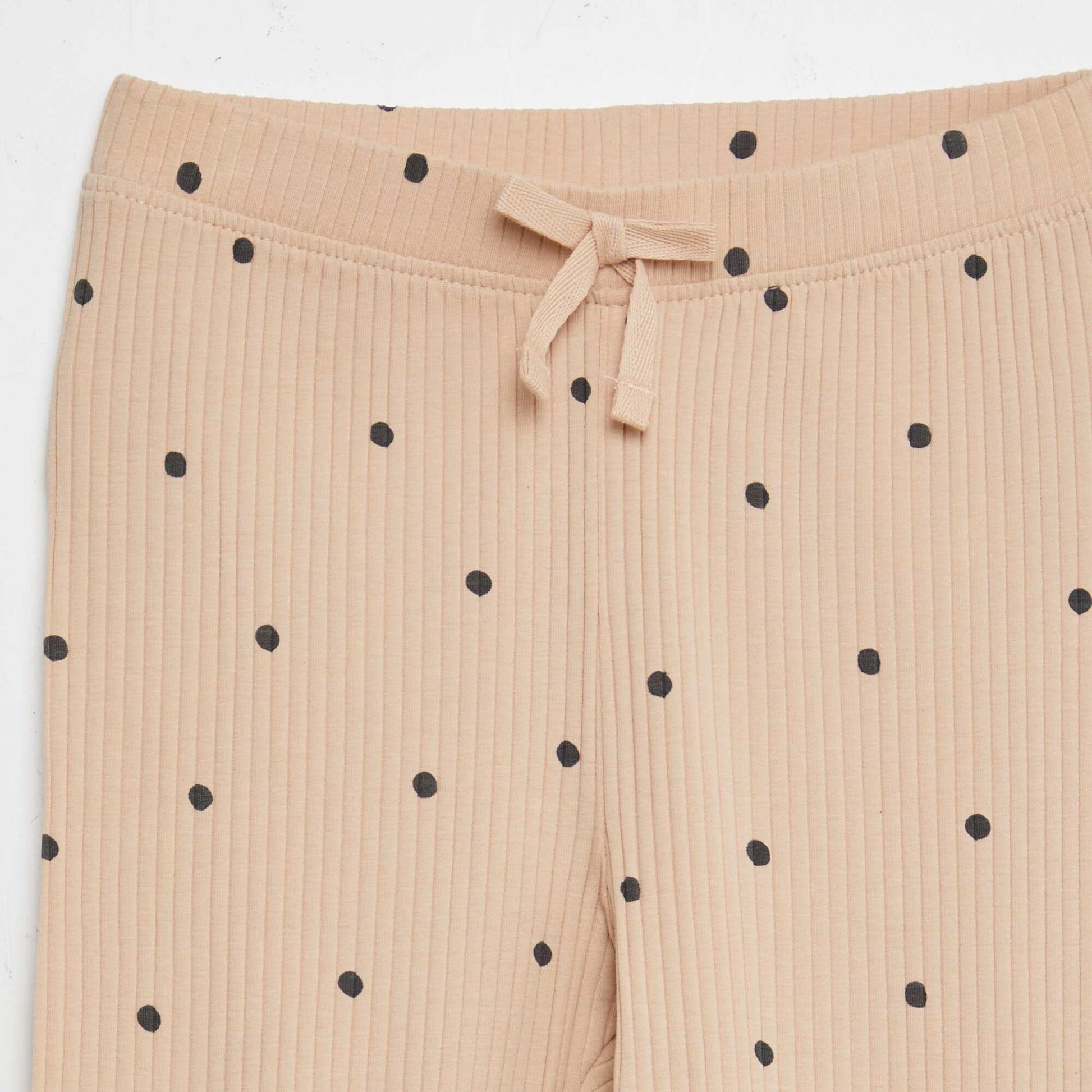 Legging côtelé BEIGE