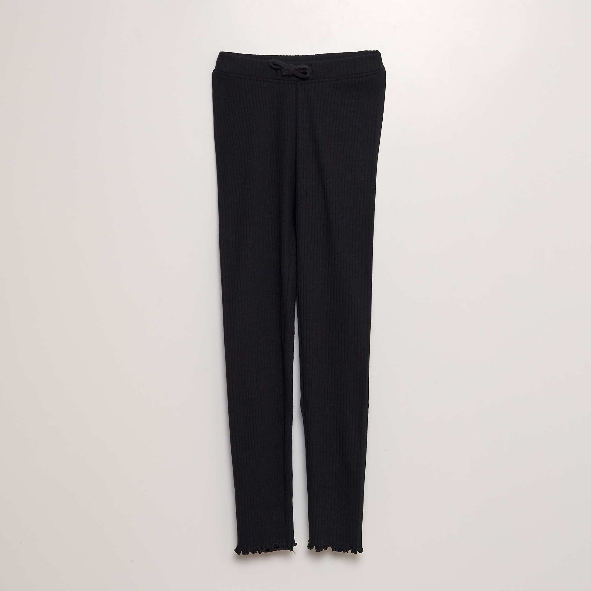 Legging côtelé NOIR