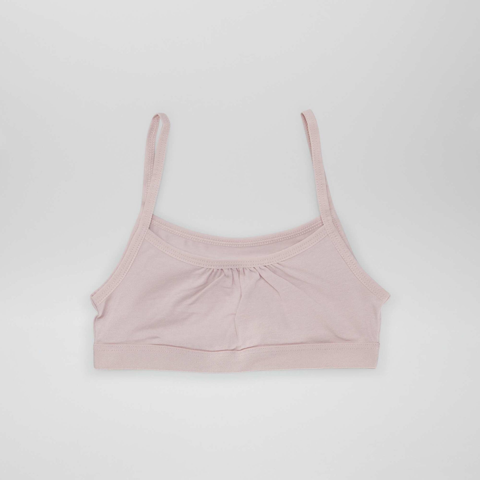 Brassières à fines bretelles en jersey - Lot de 2 BLEU/ROSE