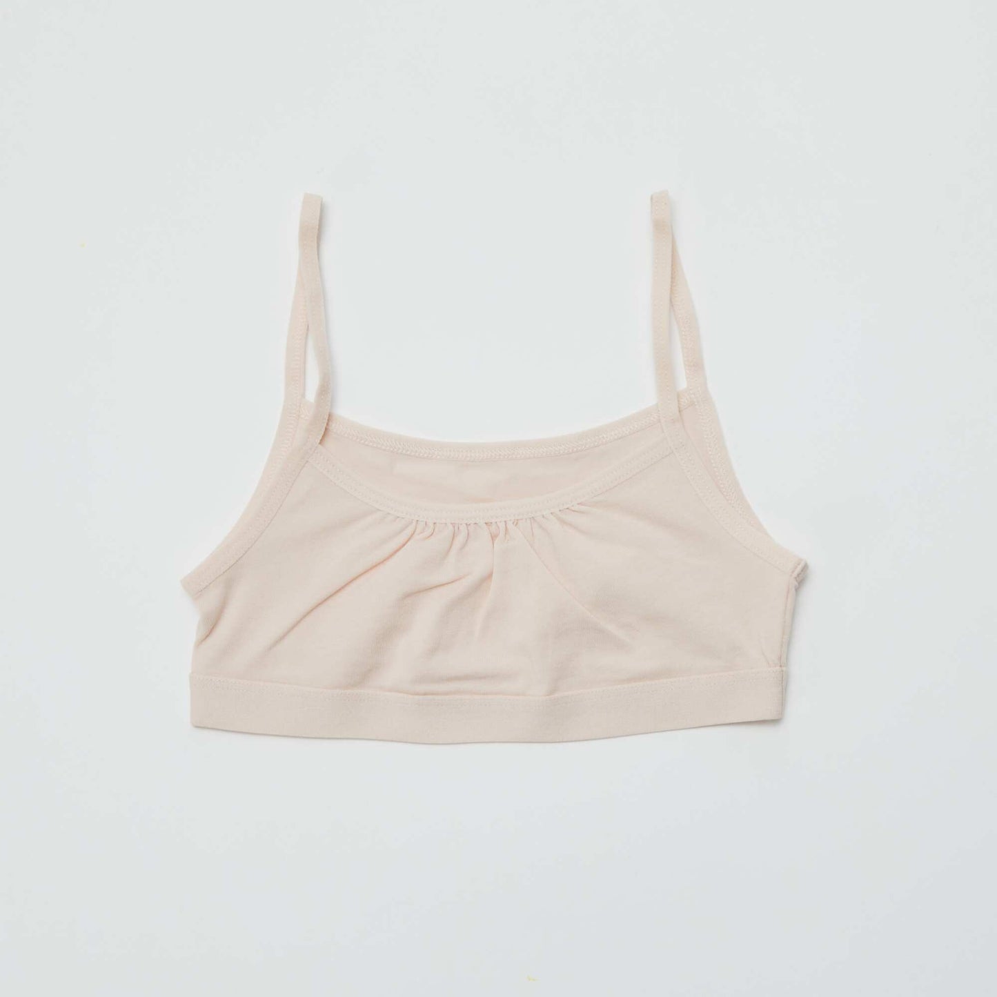 Brassières à fines bretelles en jersey - Lot de 2 BLANC/ROSE