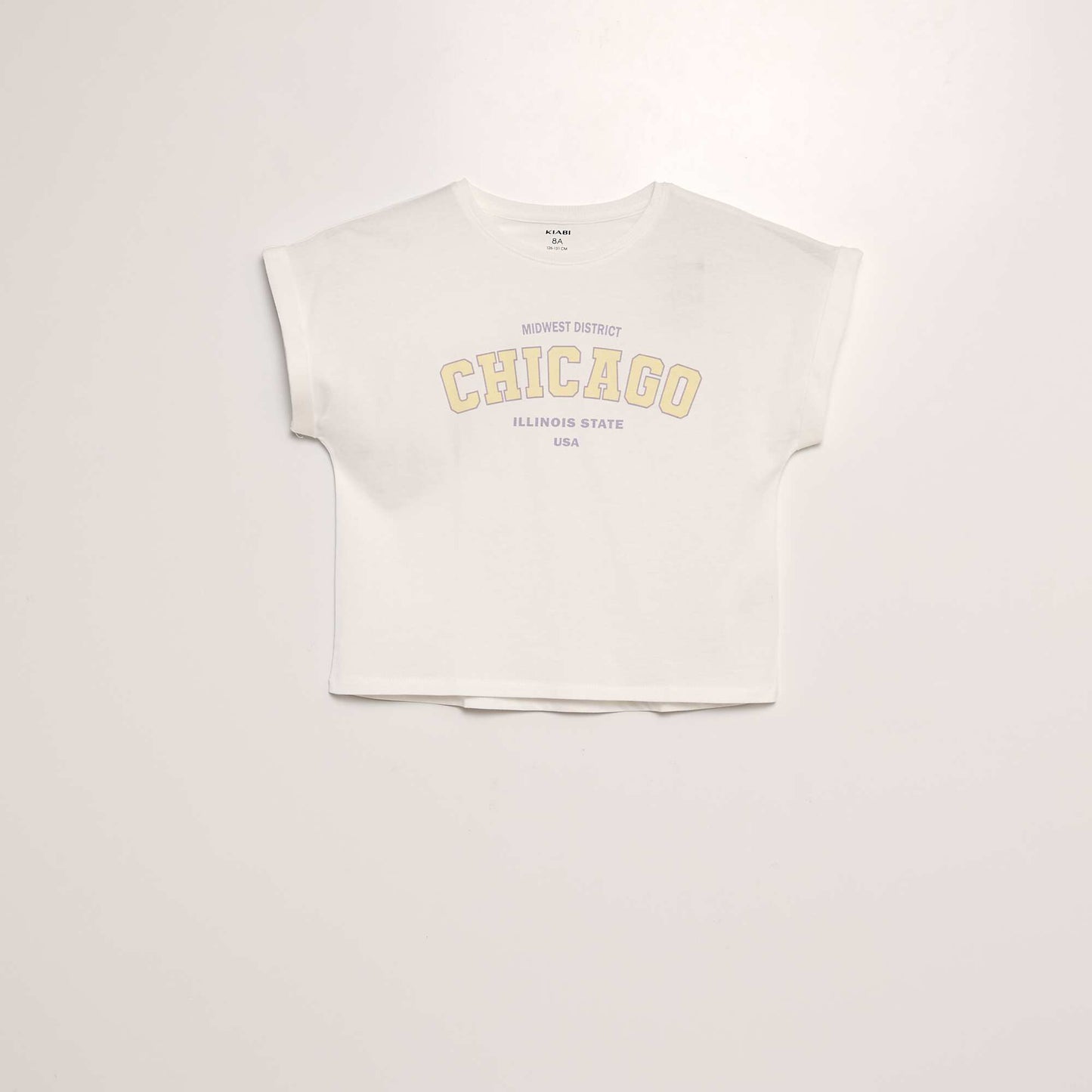 T-shirt imprimé manches courtes BLANC