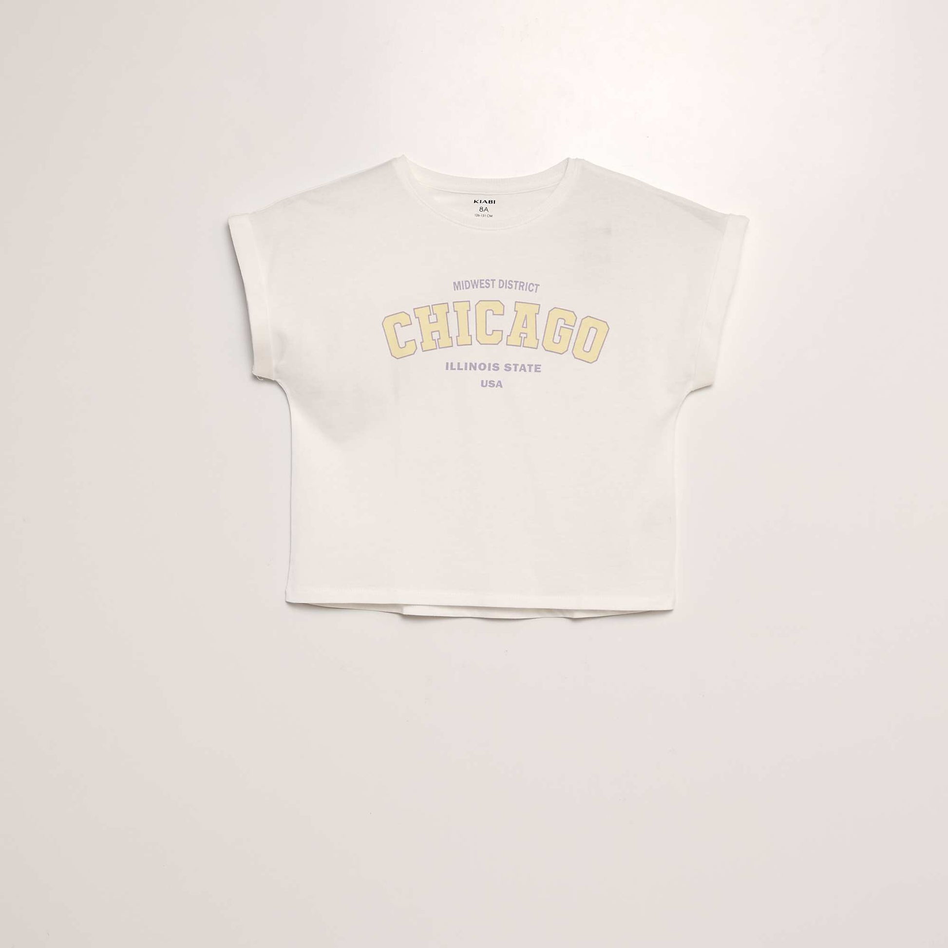 T-shirt imprimé manches courtes BLANC