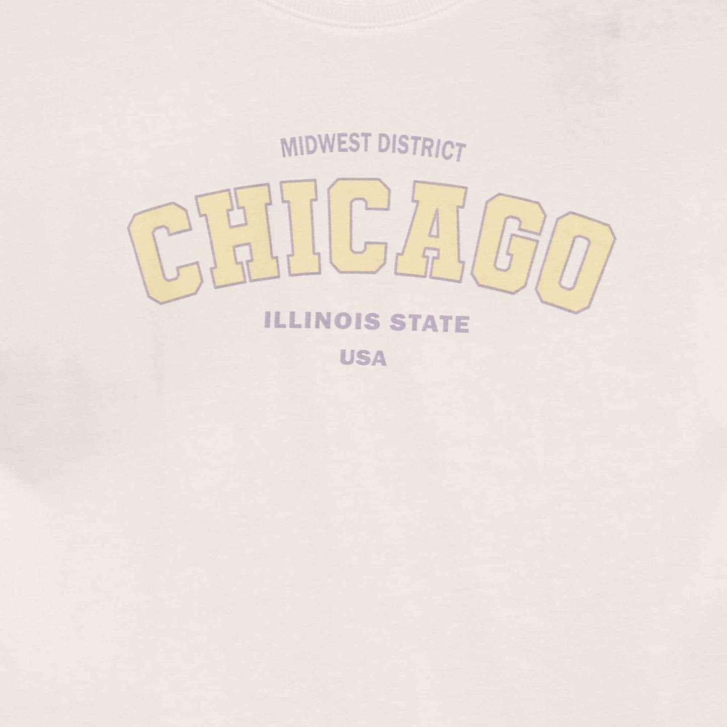 T-shirt imprimé manches courtes BLANC
