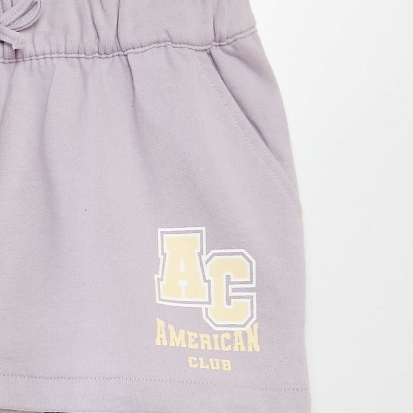 Short en molleton fin VIOLET