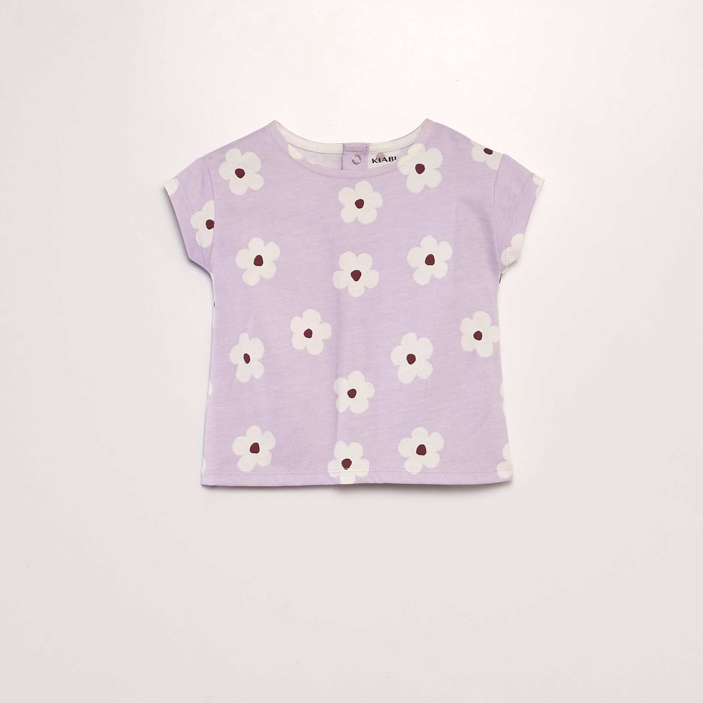 T-shirt en coton imprimé VIOLET