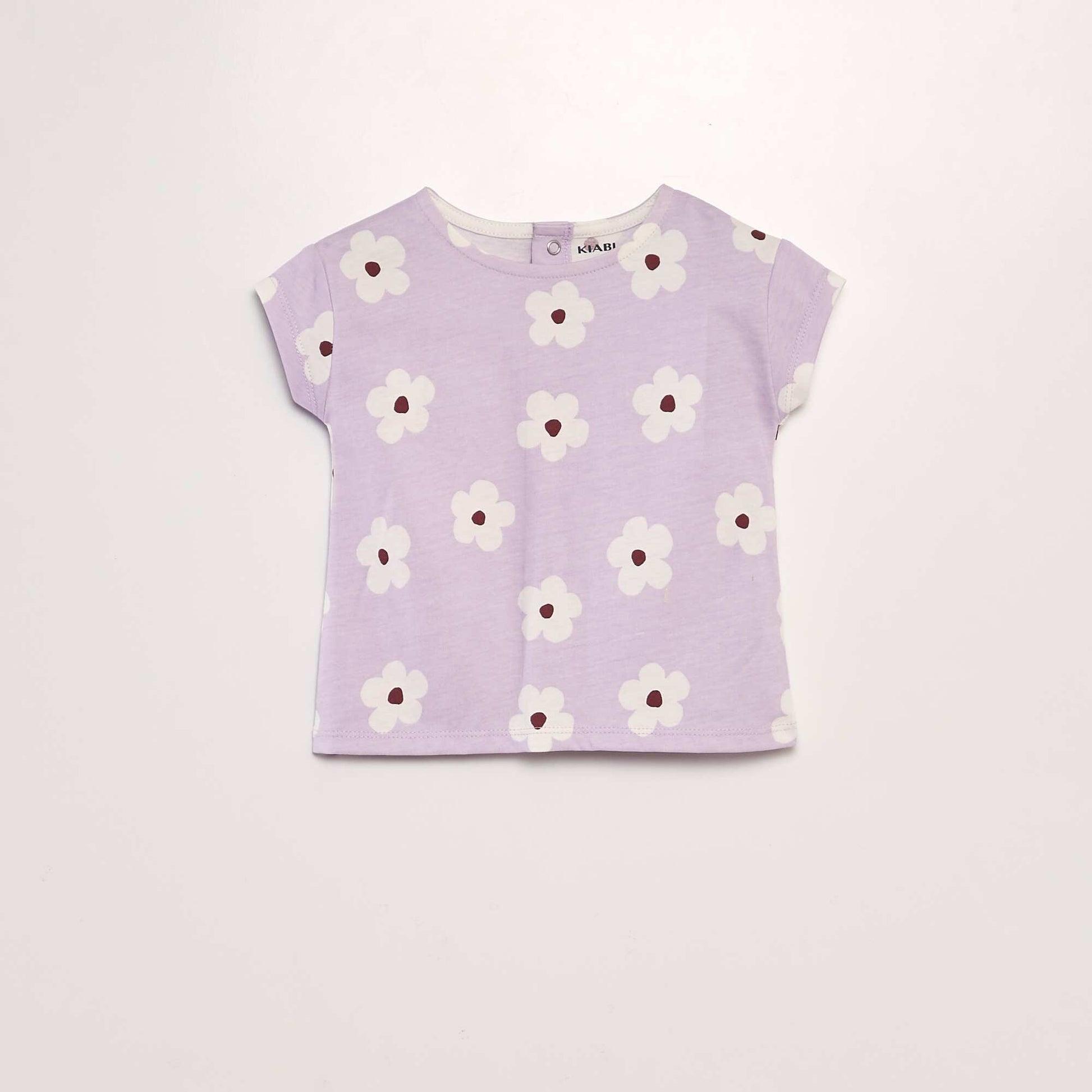 T-shirt en coton imprimé VIOLET