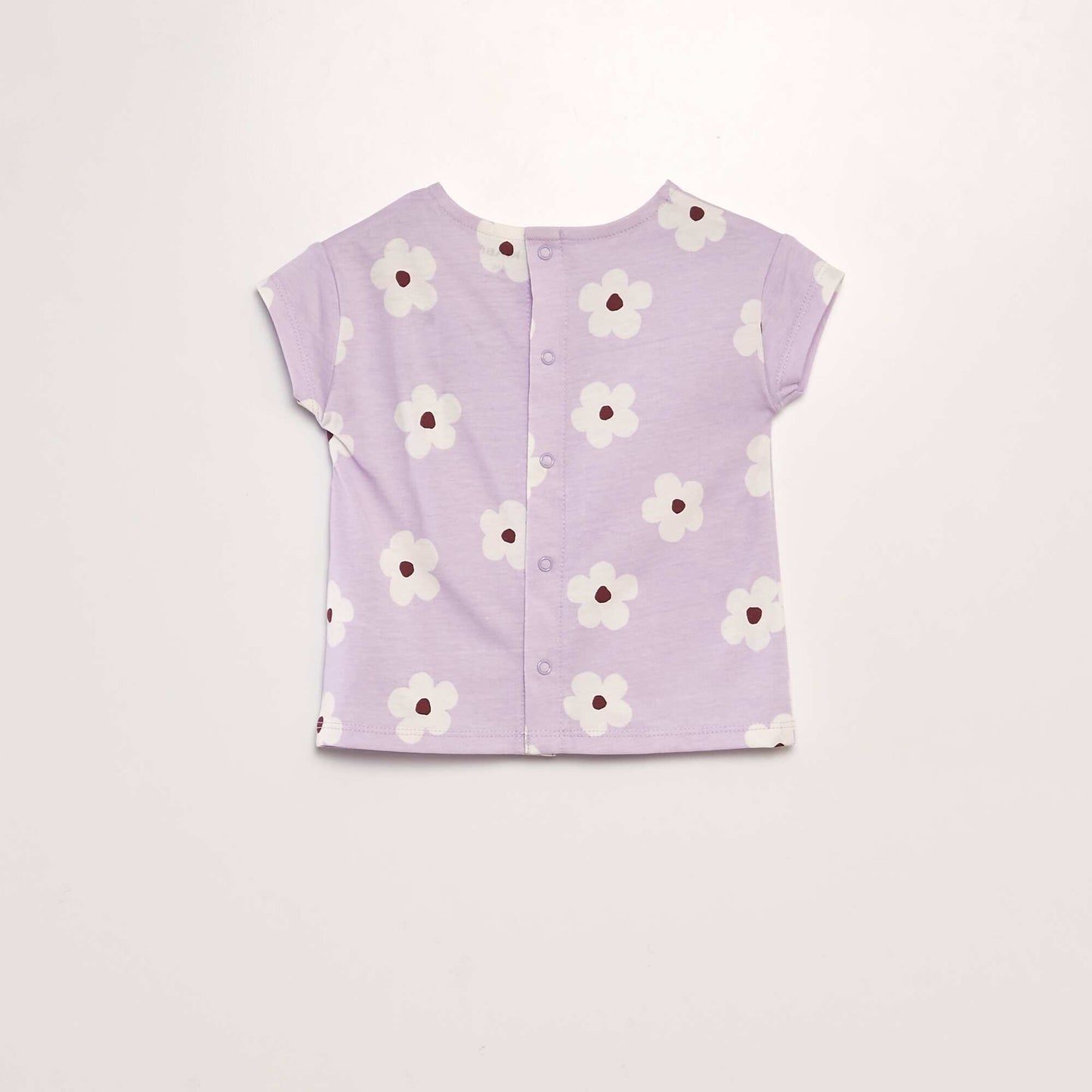 T-shirt en coton imprimé VIOLET