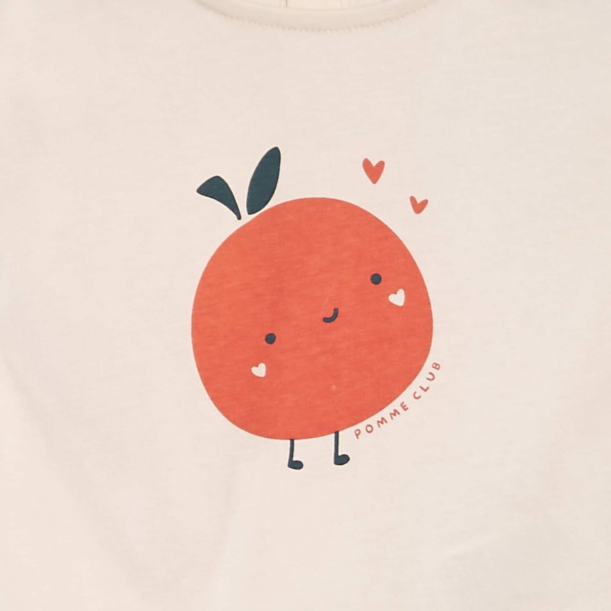T-shirt en coton imprimé ROSE PâLE