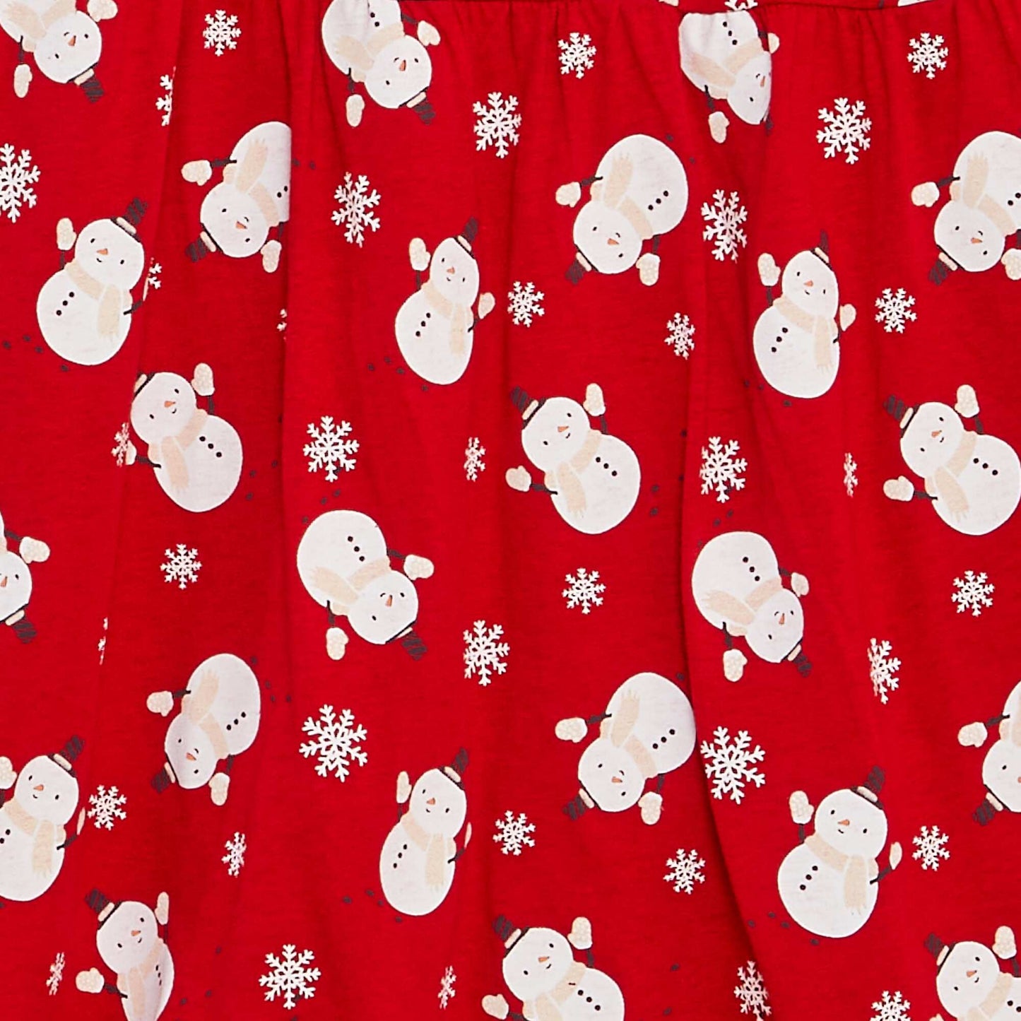 Robe en jersey avec imprimé fantaisie ROUGE