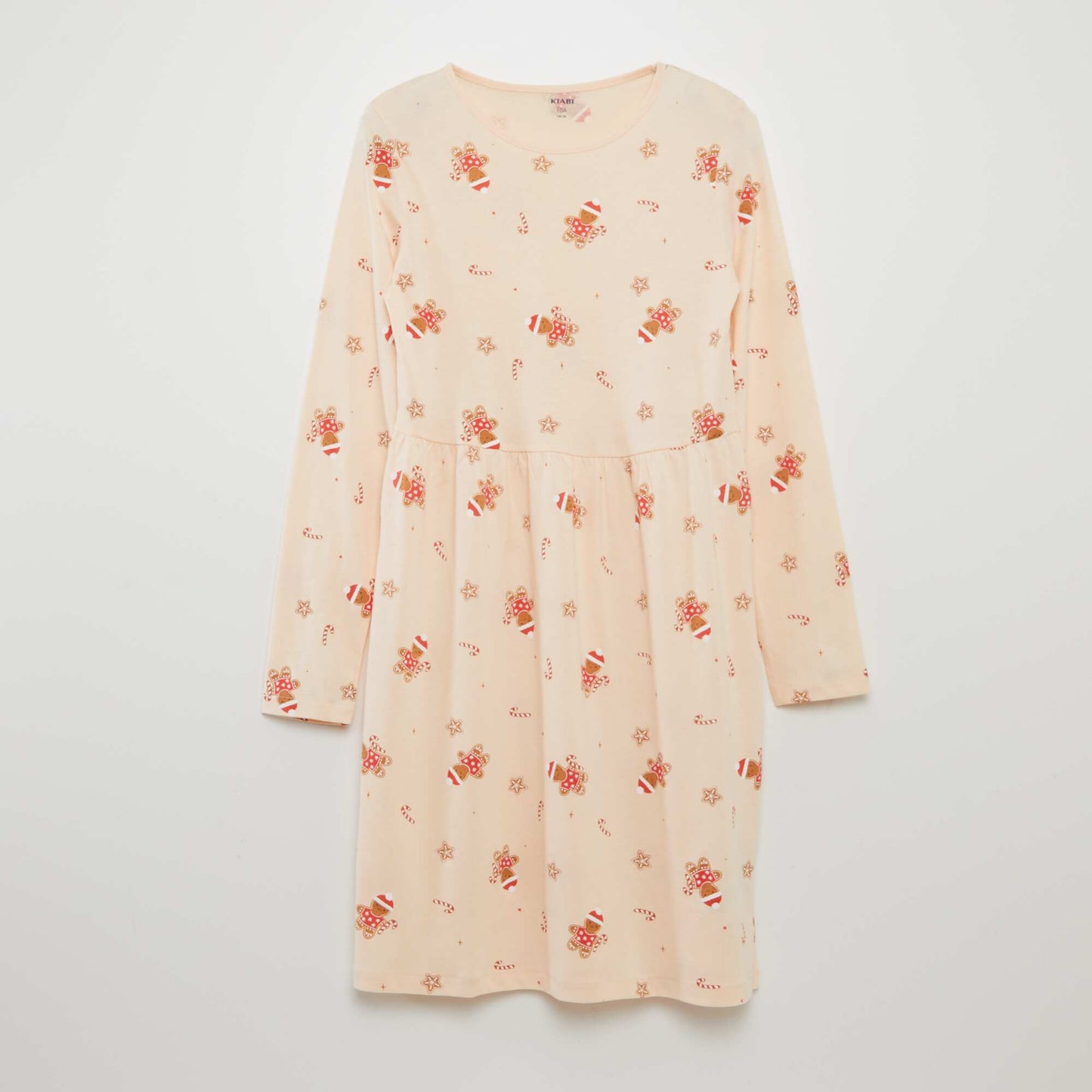 Robe en jersey avec imprimé fantaisie BEIGE