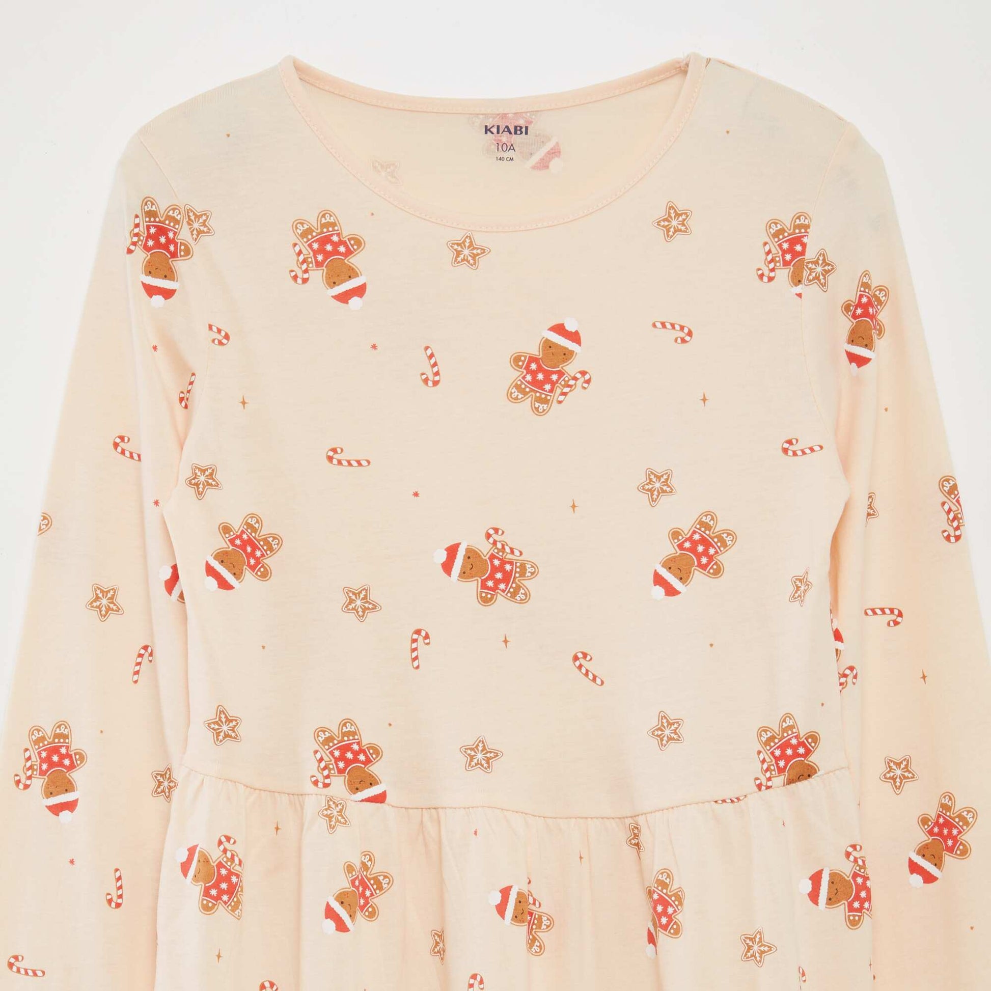 Robe en jersey avec imprimé fantaisie BEIGE
