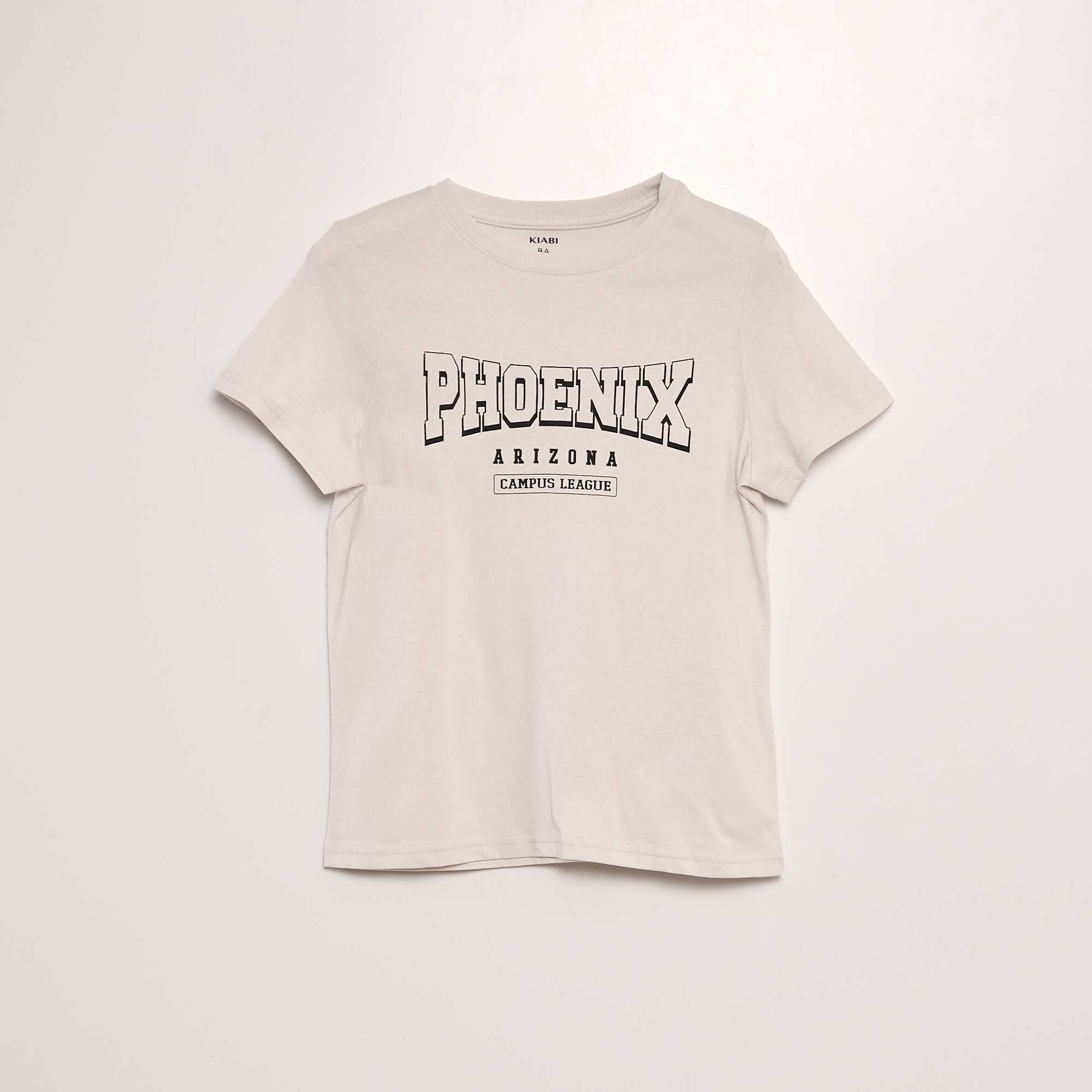 T-shirt en jersey imprimé BLANC
