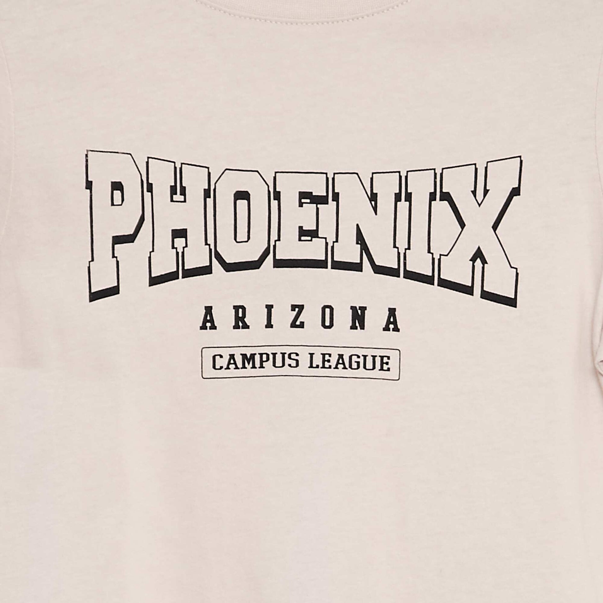 T-shirt en jersey imprimé BLANC