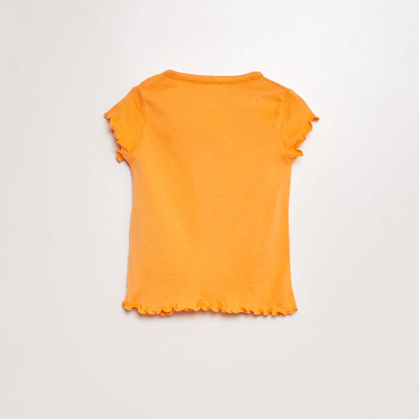 T-shirt imprimé avec manches volantée BLANC