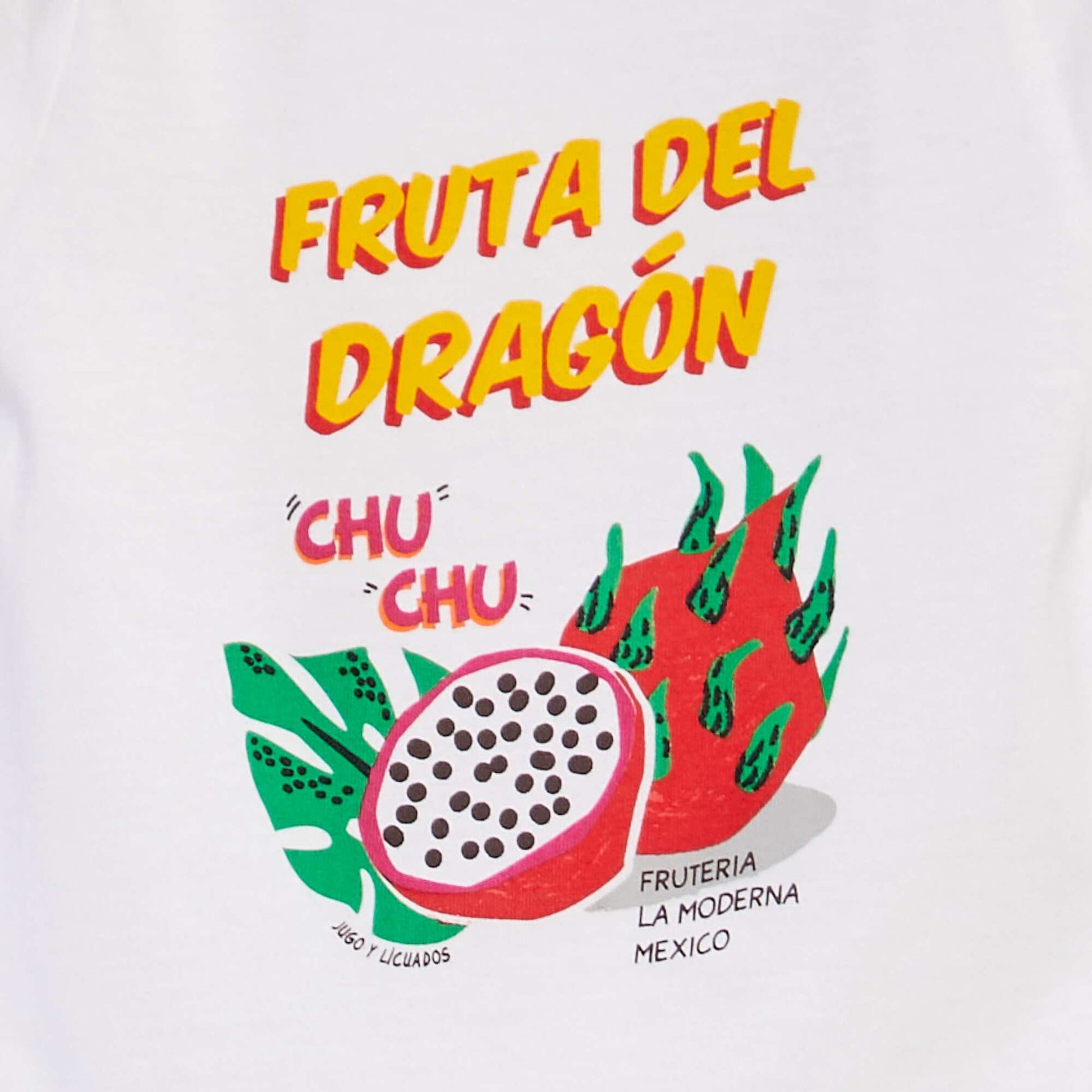 T-shirt imprimé avec manches volantée BLANC