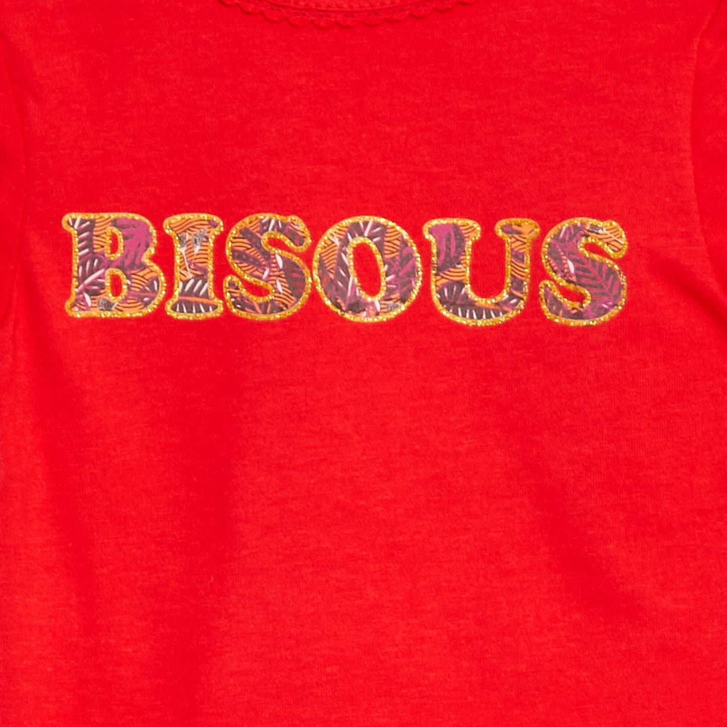 T-shirt imprimé avec manches volantée BLANC
