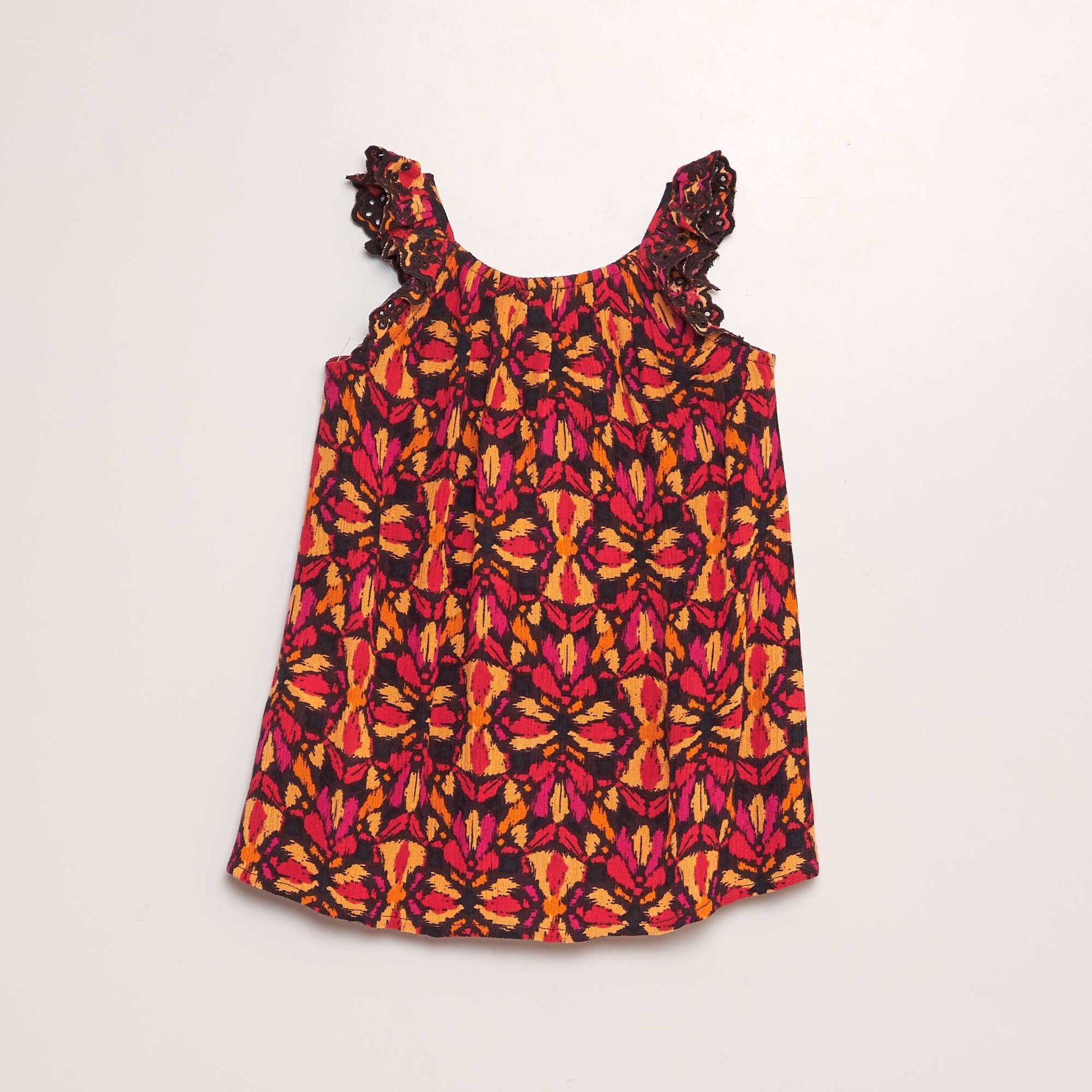 Robe en maille crêpe MULTICOLORE