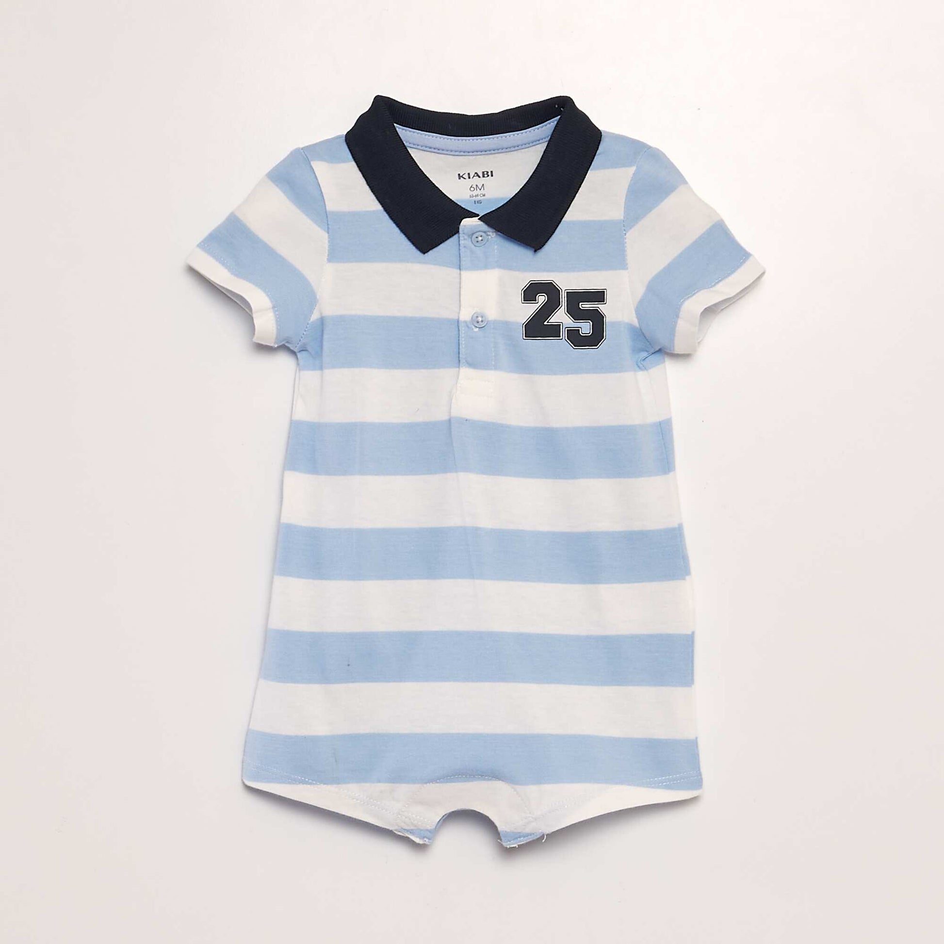 Combishort esprit rugby BLEU/BLANC