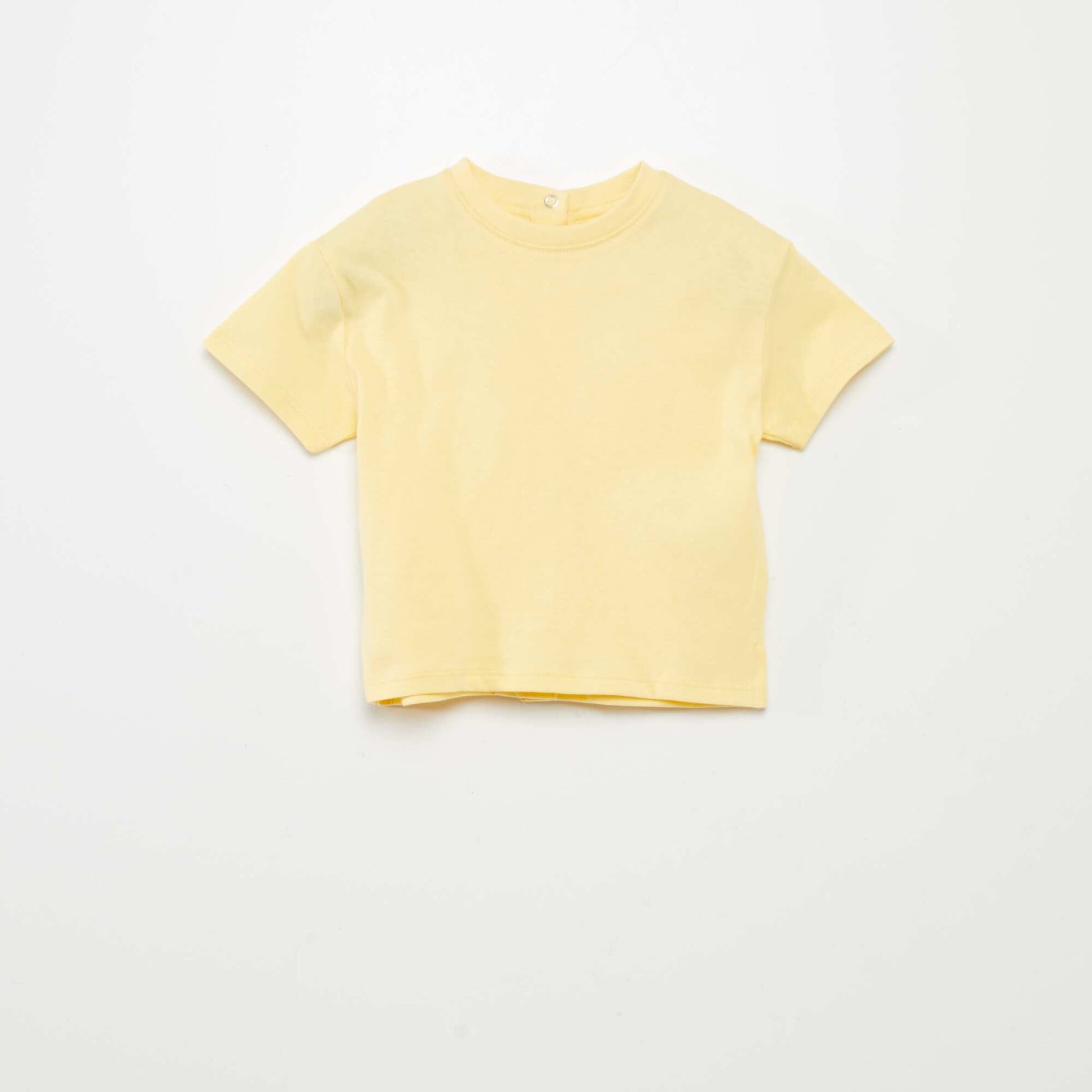 T-shirt  uni en maille jersey JAUNE