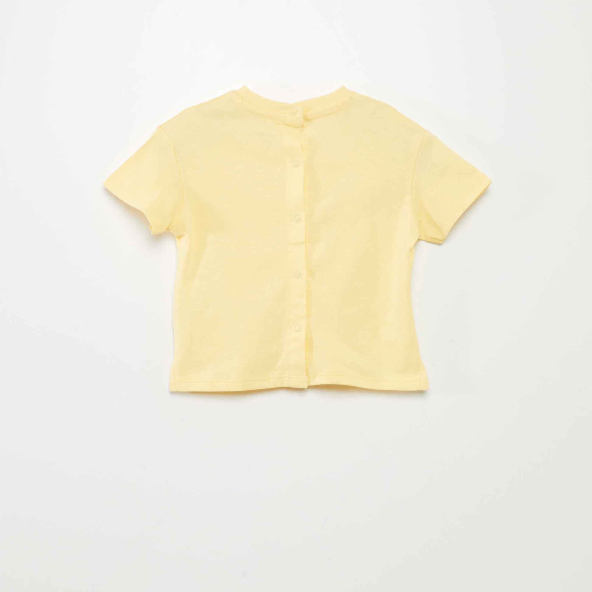T-shirt  uni en maille jersey JAUNE