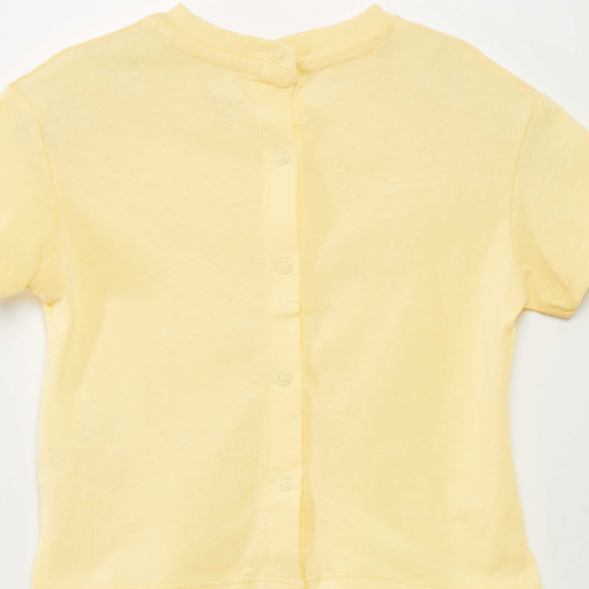 T-shirt  uni en maille jersey JAUNE