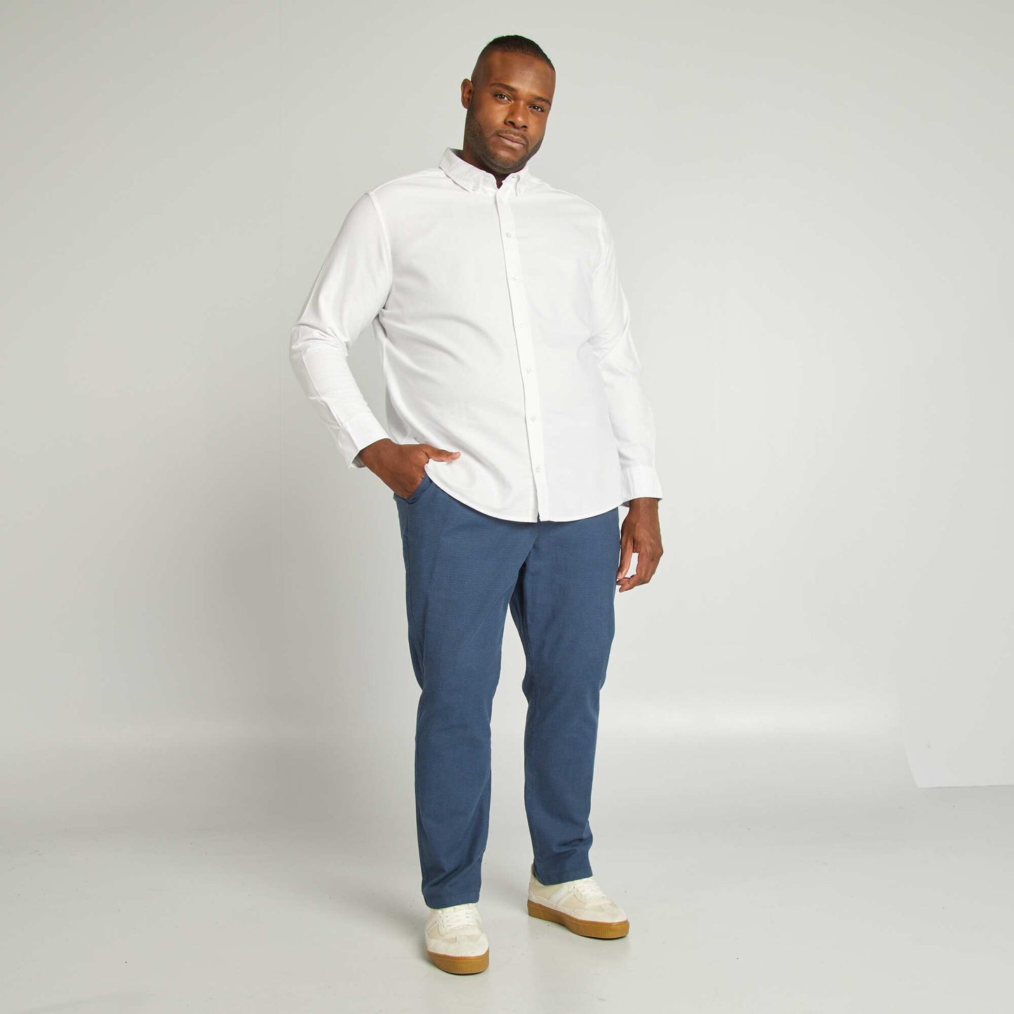 Chemise en coton oxford BLANC