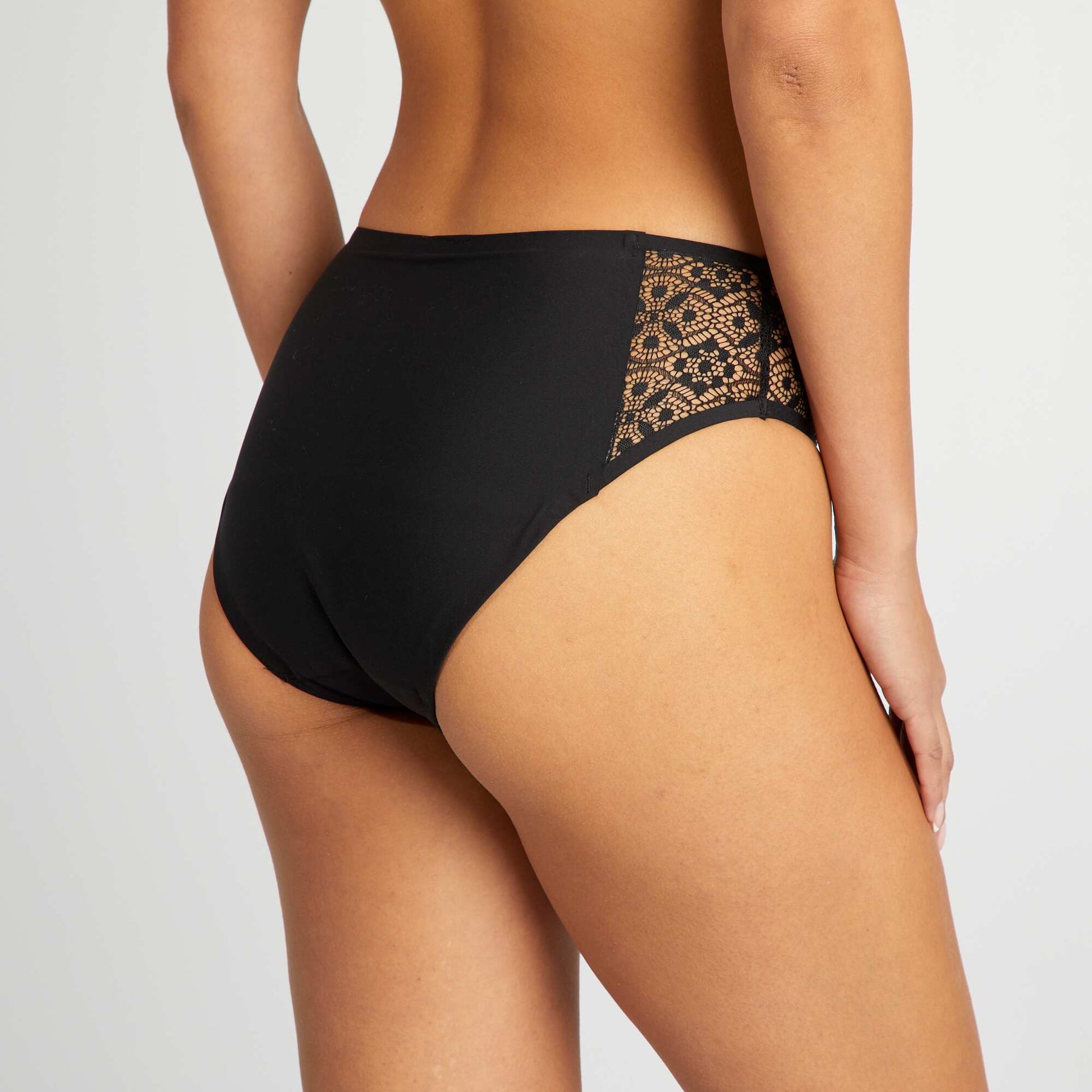 Lot de 2 culottes menstruelles flux léger ROUGE/NOIR
