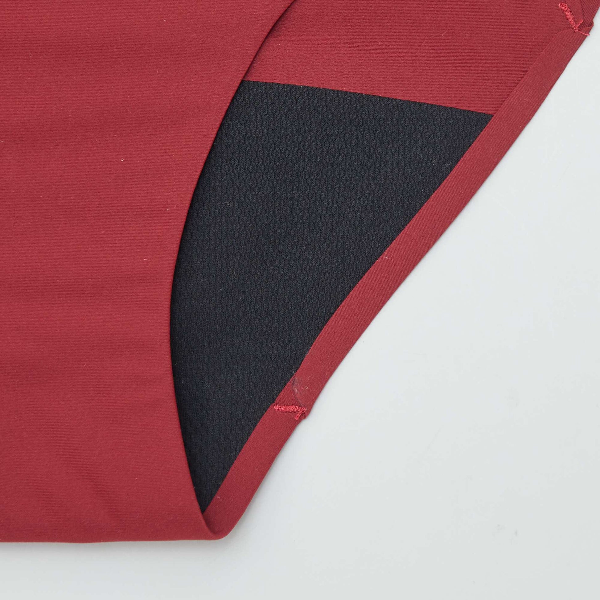 Lot de 2 culottes menstruelles flux léger ROUGE/NOIR