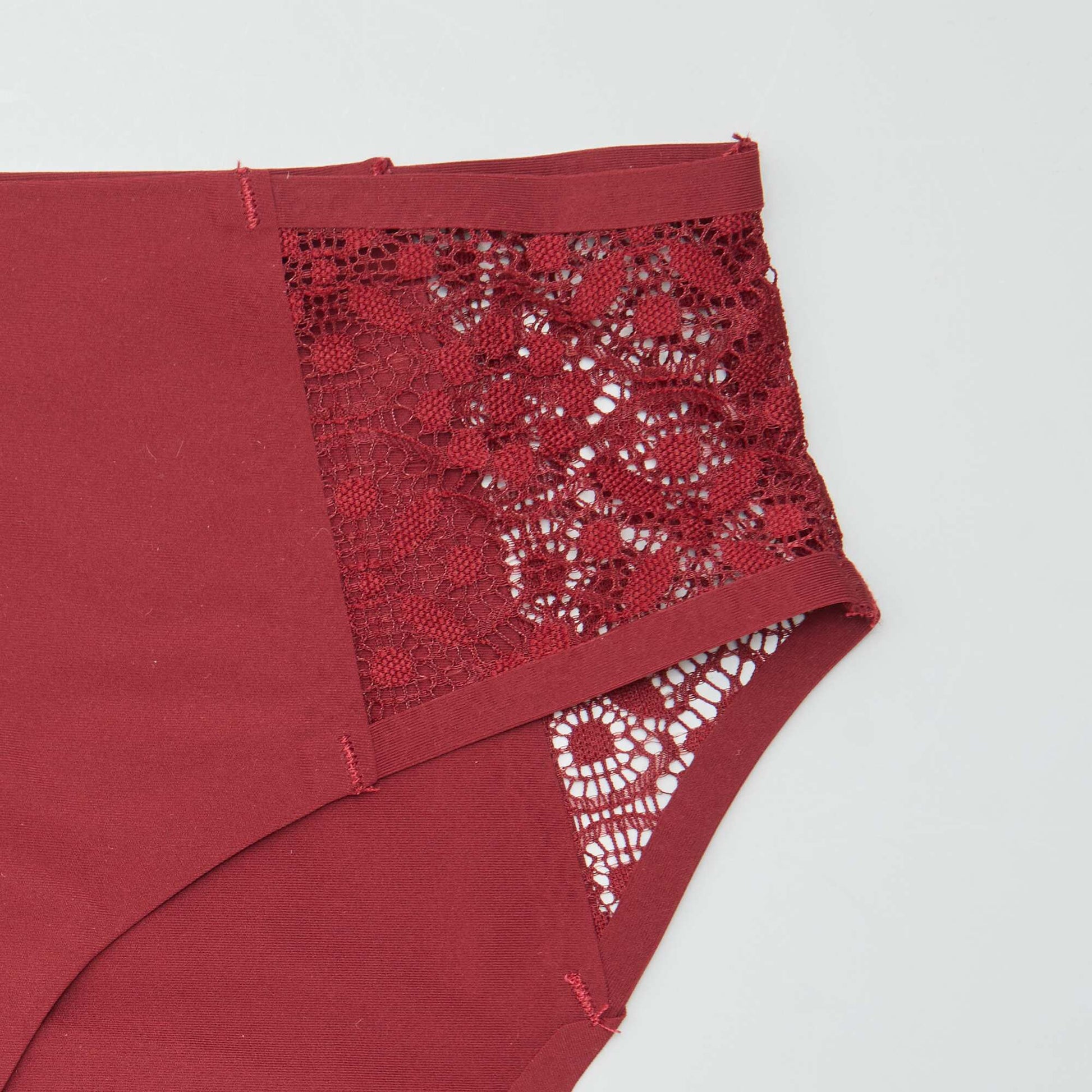 Lot de 2 culottes menstruelles flux léger ROUGE/NOIR