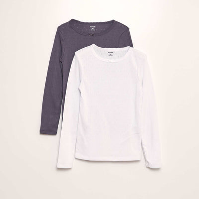 Maillots de corps thermorégulateur - lot de 2 BLANC/ANTHRACITé