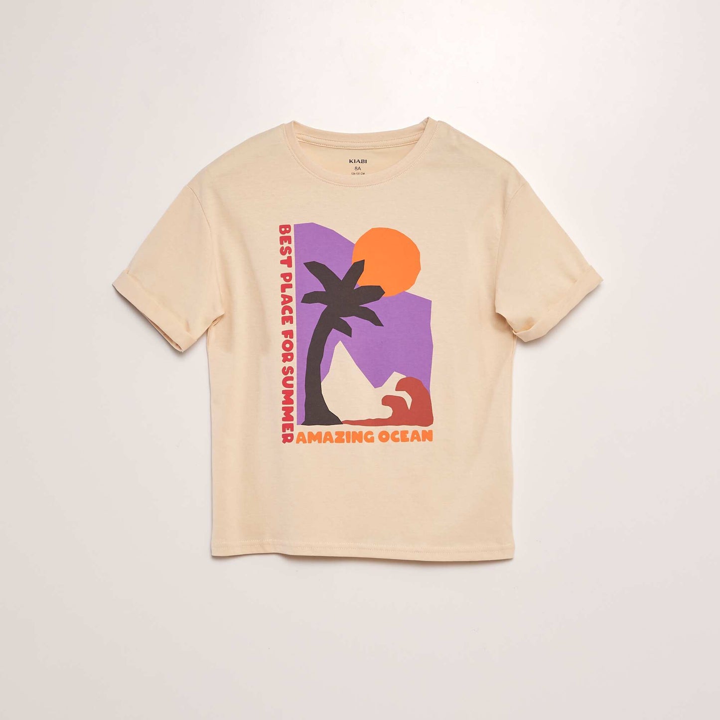 T-shirt en jersey BEIGE