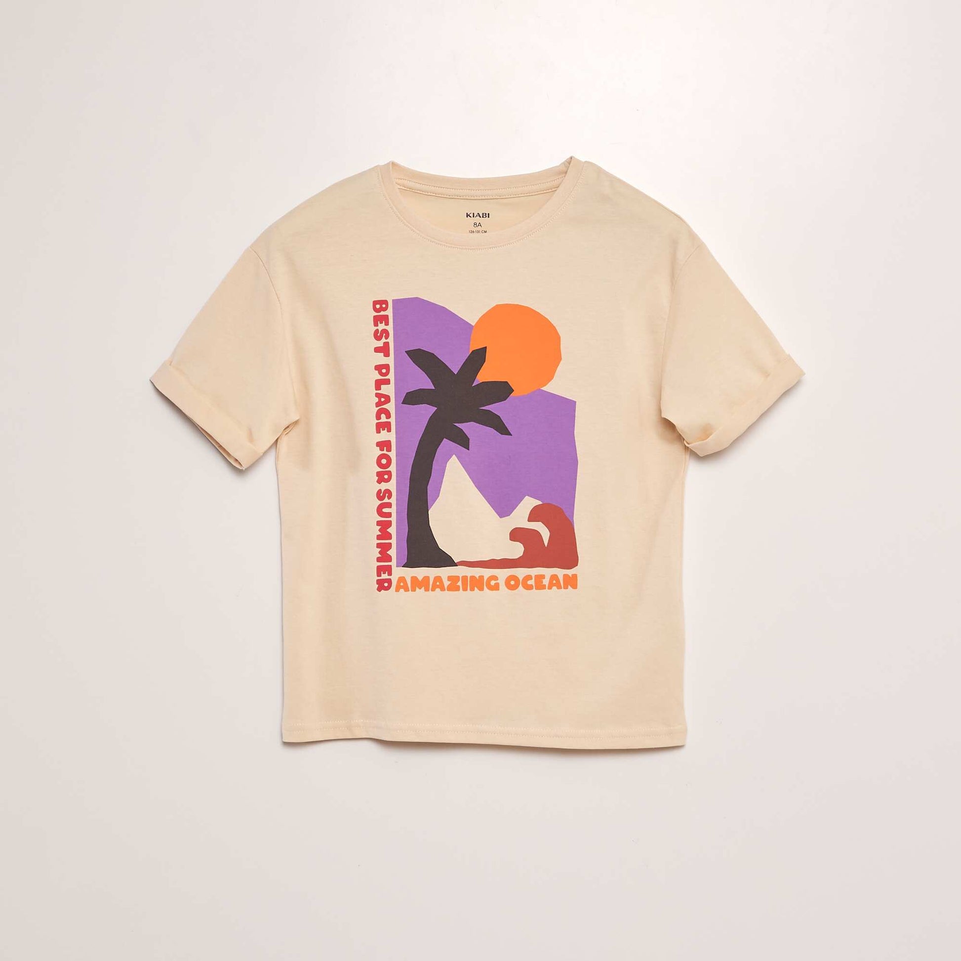 T-shirt en jersey BEIGE