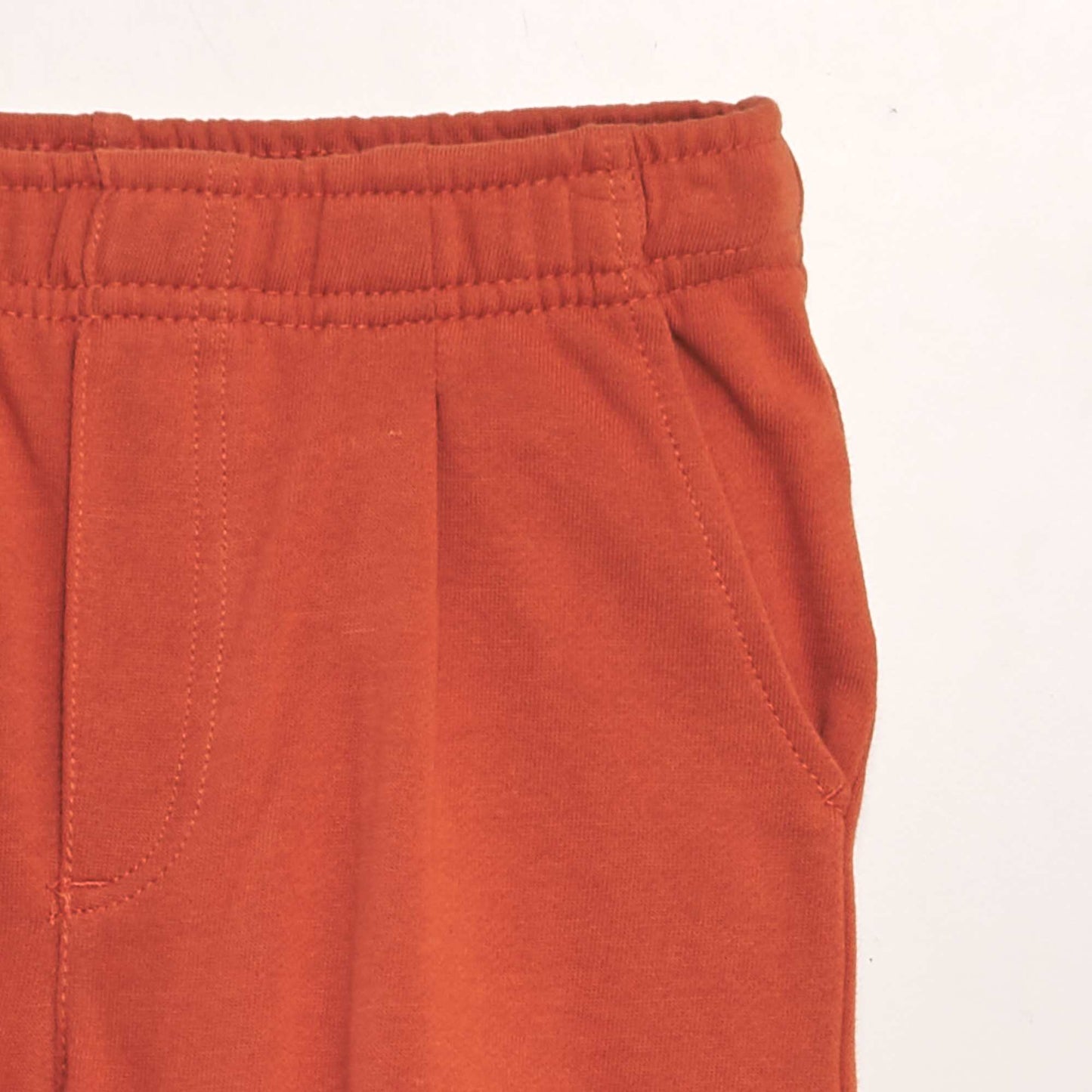 Bermuda en molleton fin ORANGE