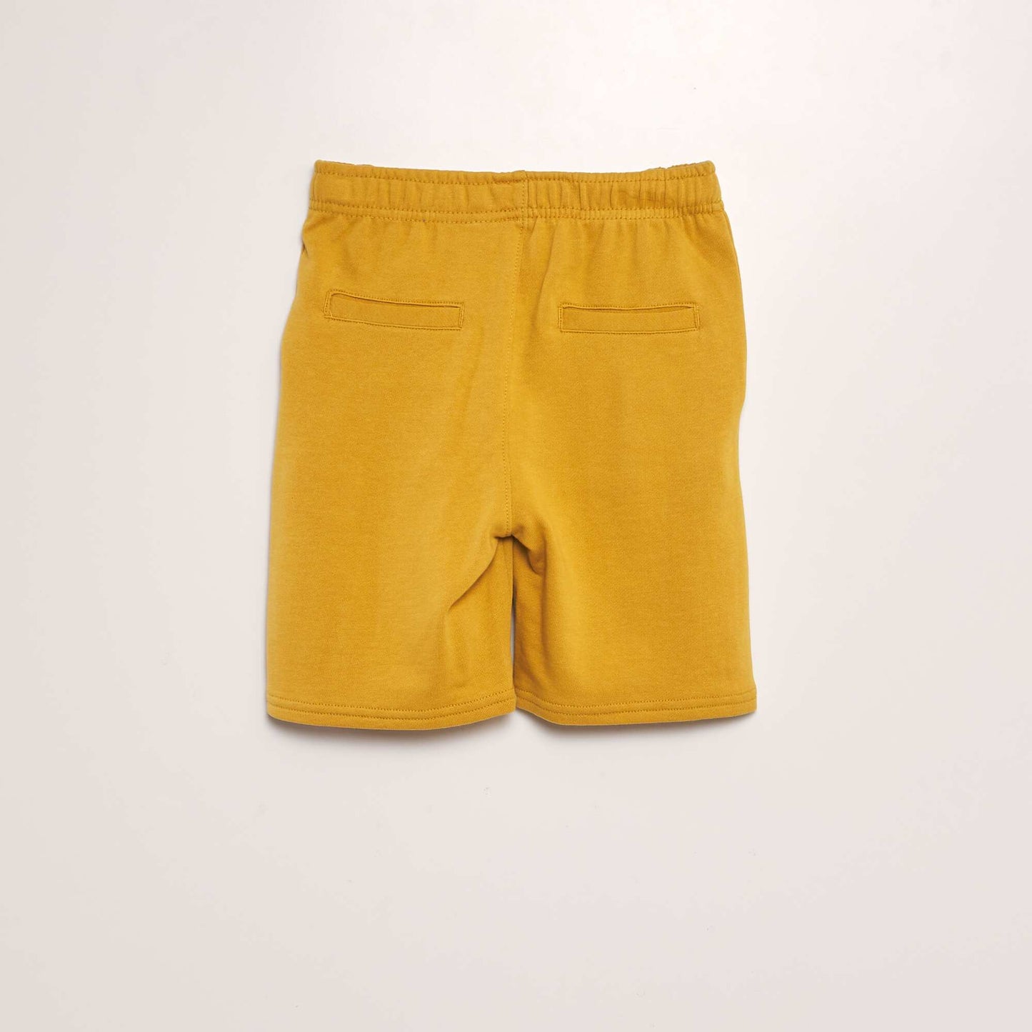 Bermuda en molleton fin JAUNE