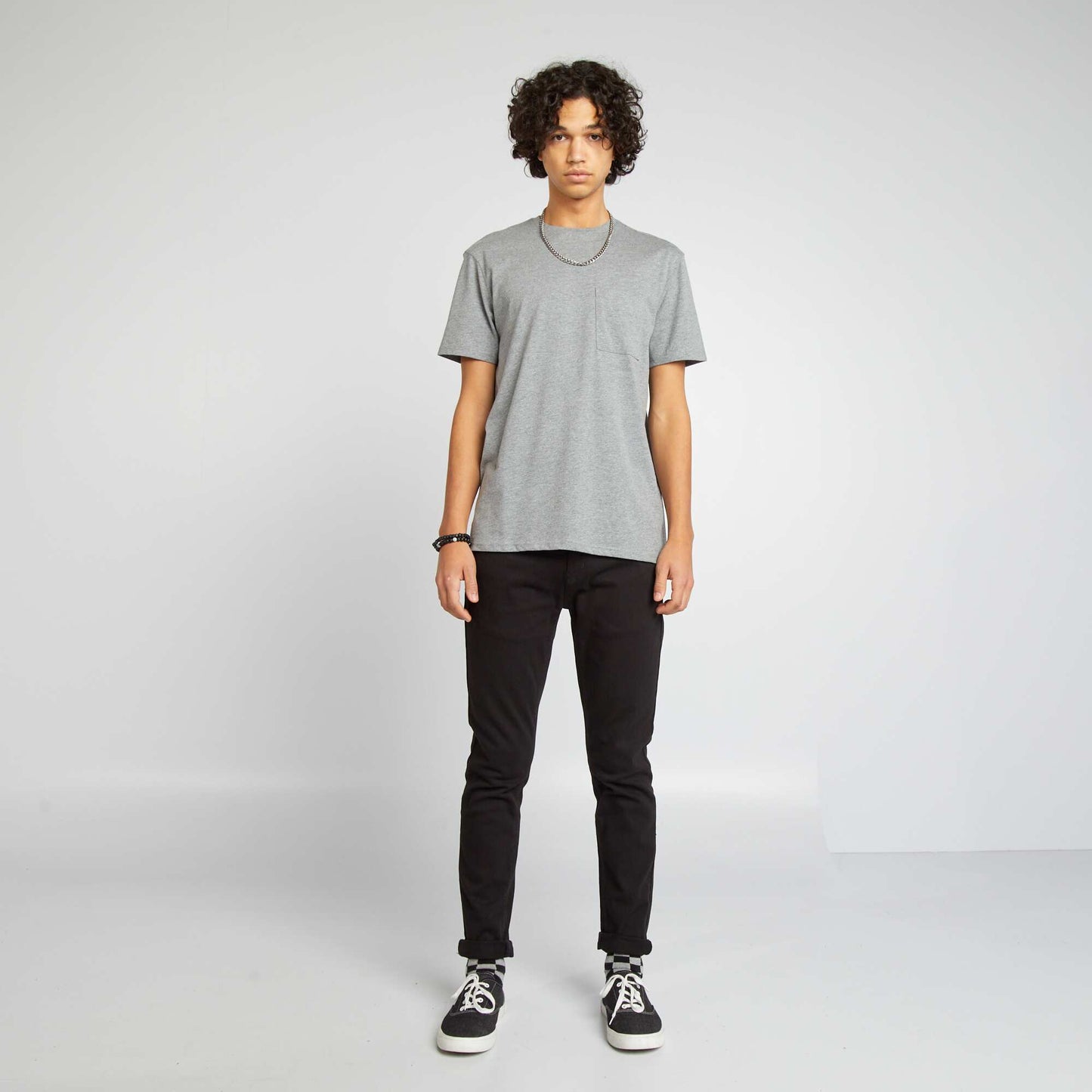 Jean slim uni NOIR
